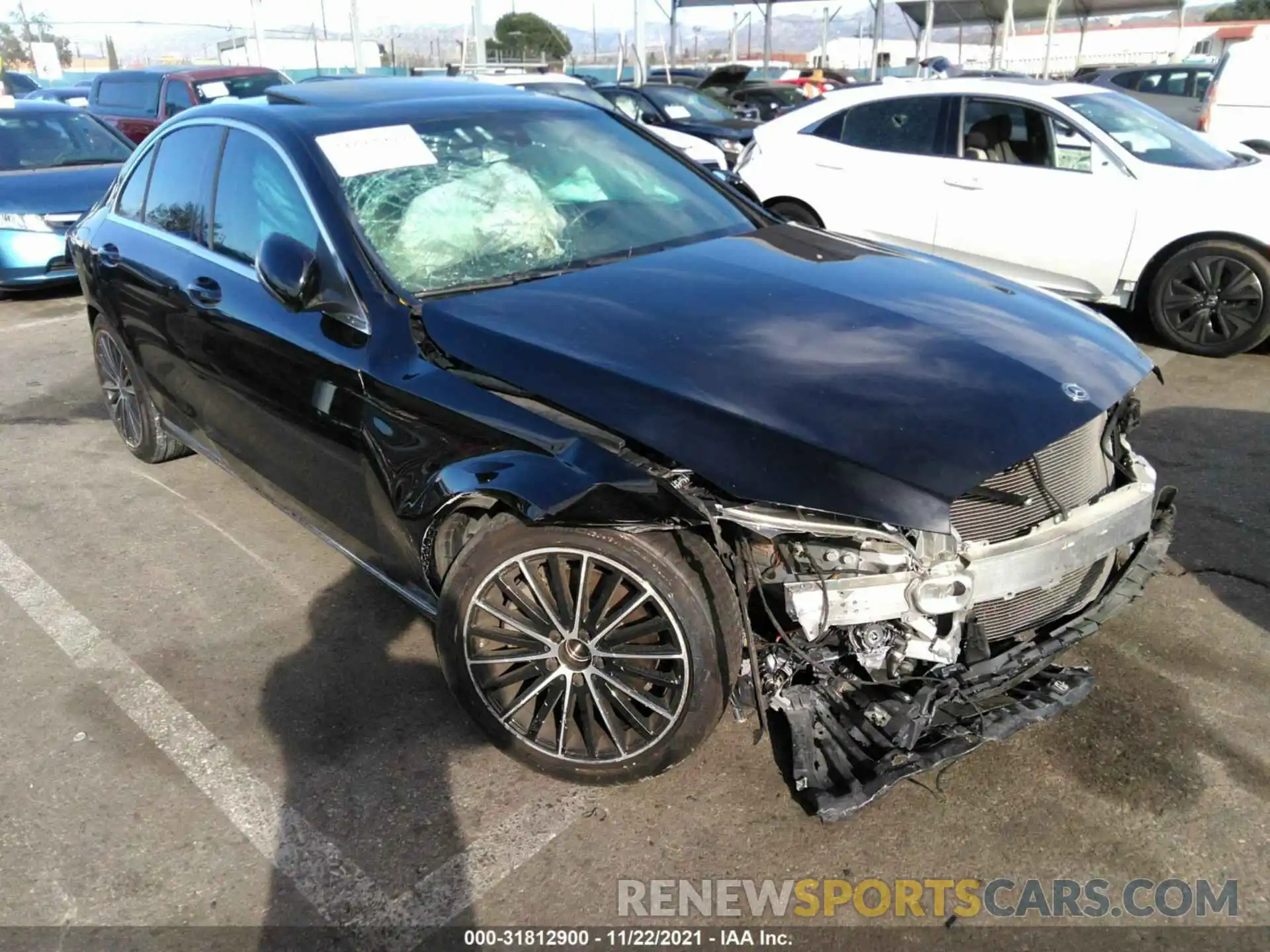 1 Photograph of a damaged car WDDWF8DB0KR463778 MERCEDES-BENZ C-CLASS 2019