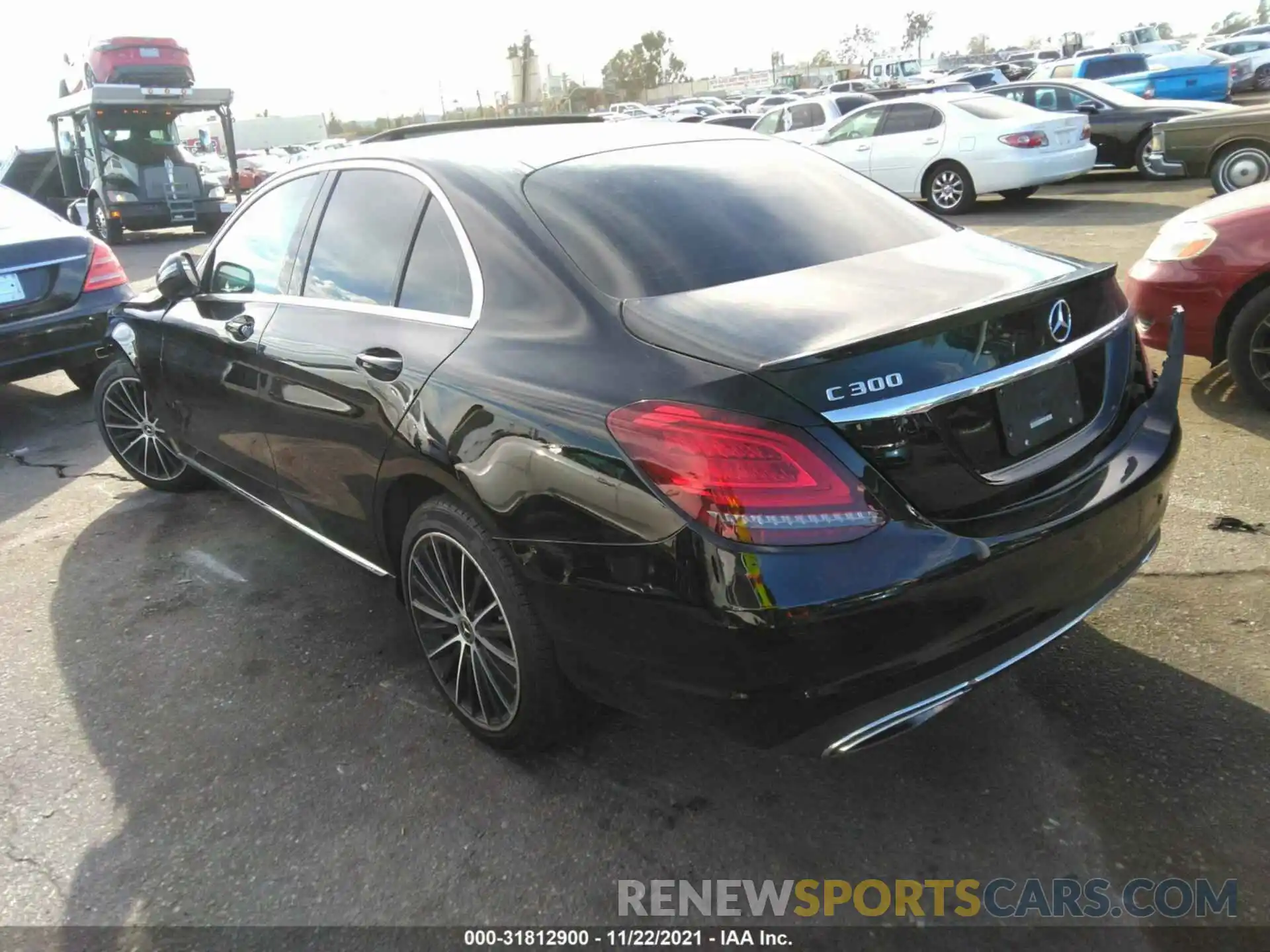 3 Photograph of a damaged car WDDWF8DB0KR463778 MERCEDES-BENZ C-CLASS 2019