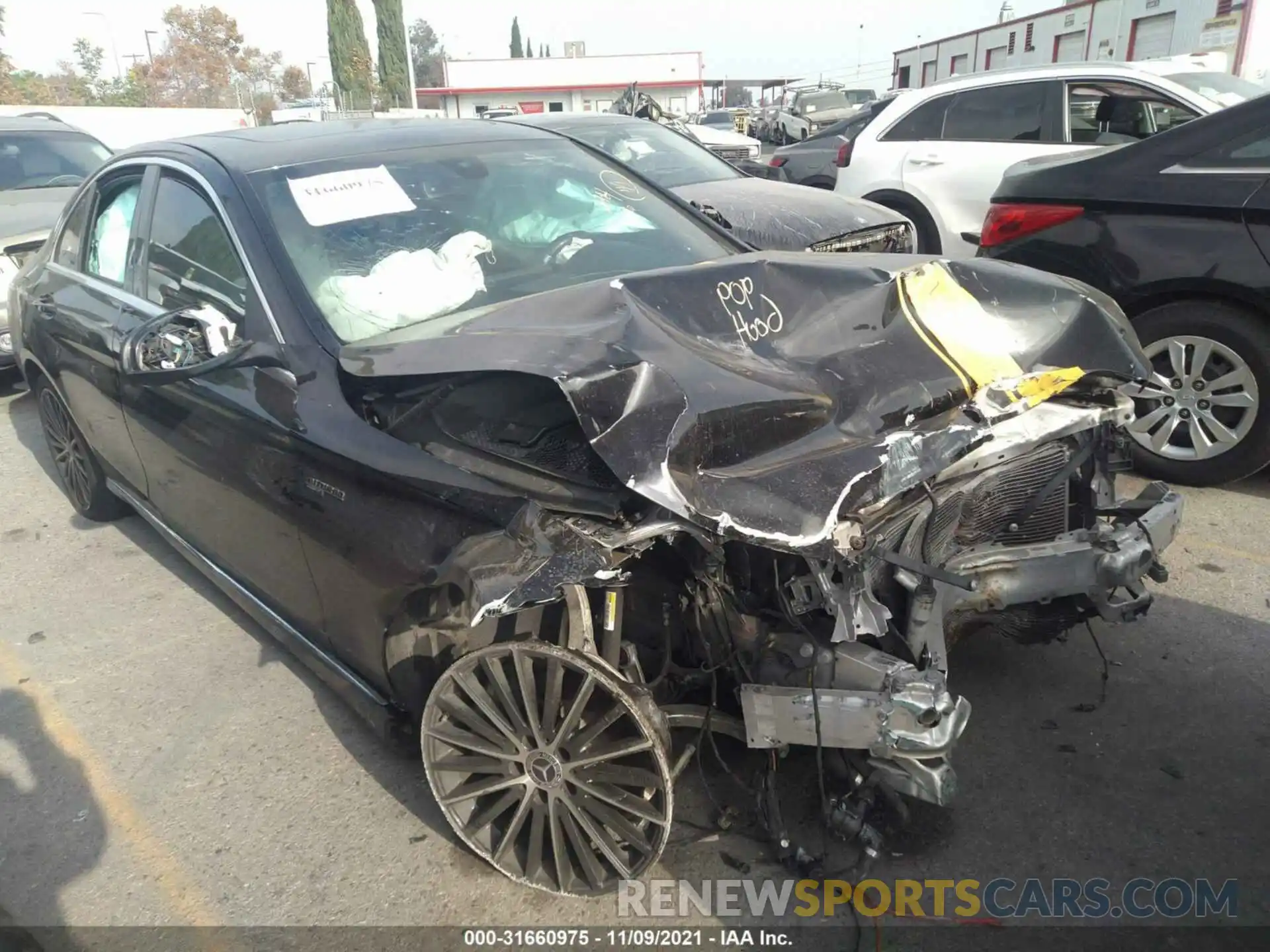 1 Photograph of a damaged car WDDWF8DB1KR461389 MERCEDES-BENZ C-CLASS 2019