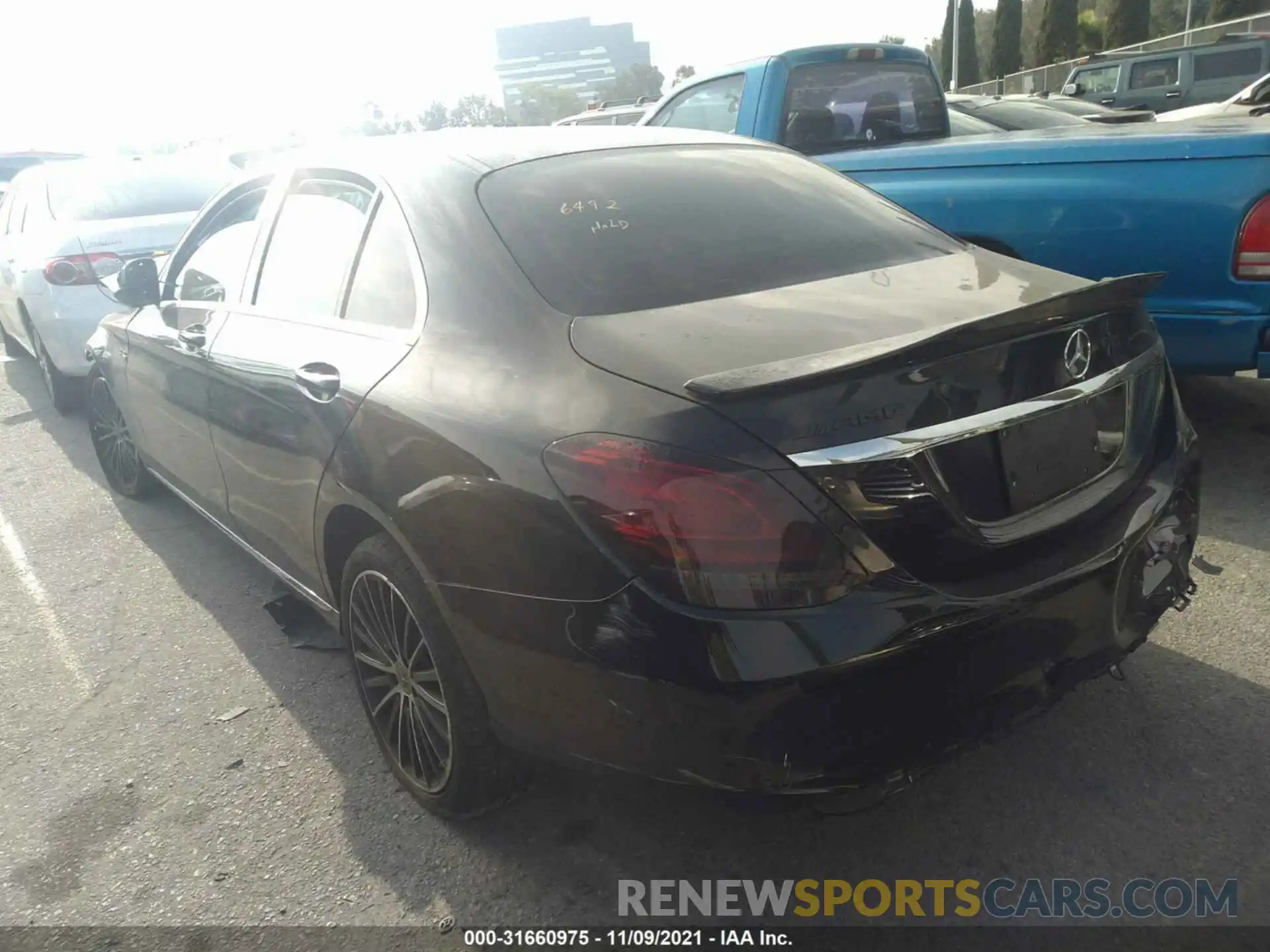 3 Photograph of a damaged car WDDWF8DB1KR461389 MERCEDES-BENZ C-CLASS 2019