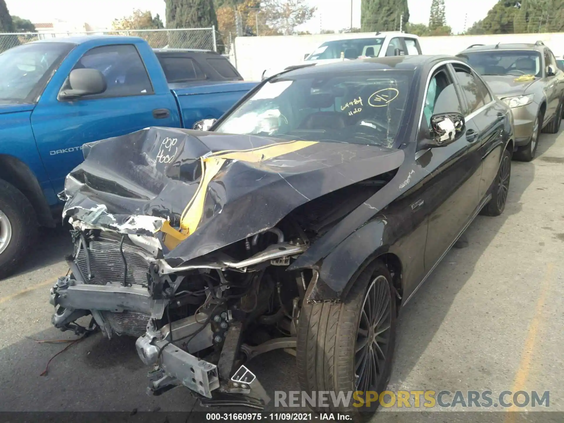 6 Photograph of a damaged car WDDWF8DB1KR461389 MERCEDES-BENZ C-CLASS 2019