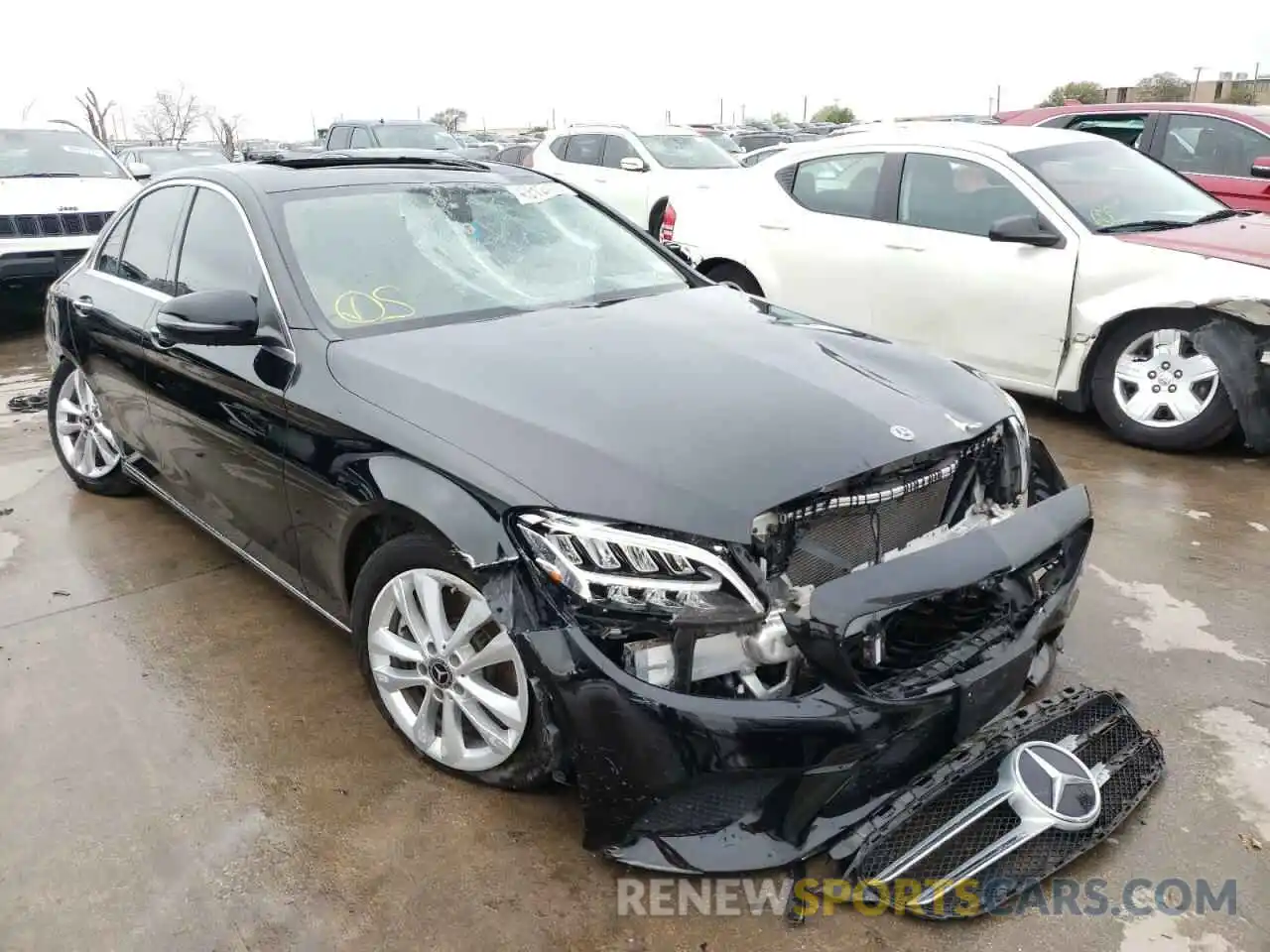 1 Photograph of a damaged car WDDWF8DB1KR484218 MERCEDES-BENZ C-CLASS 2019