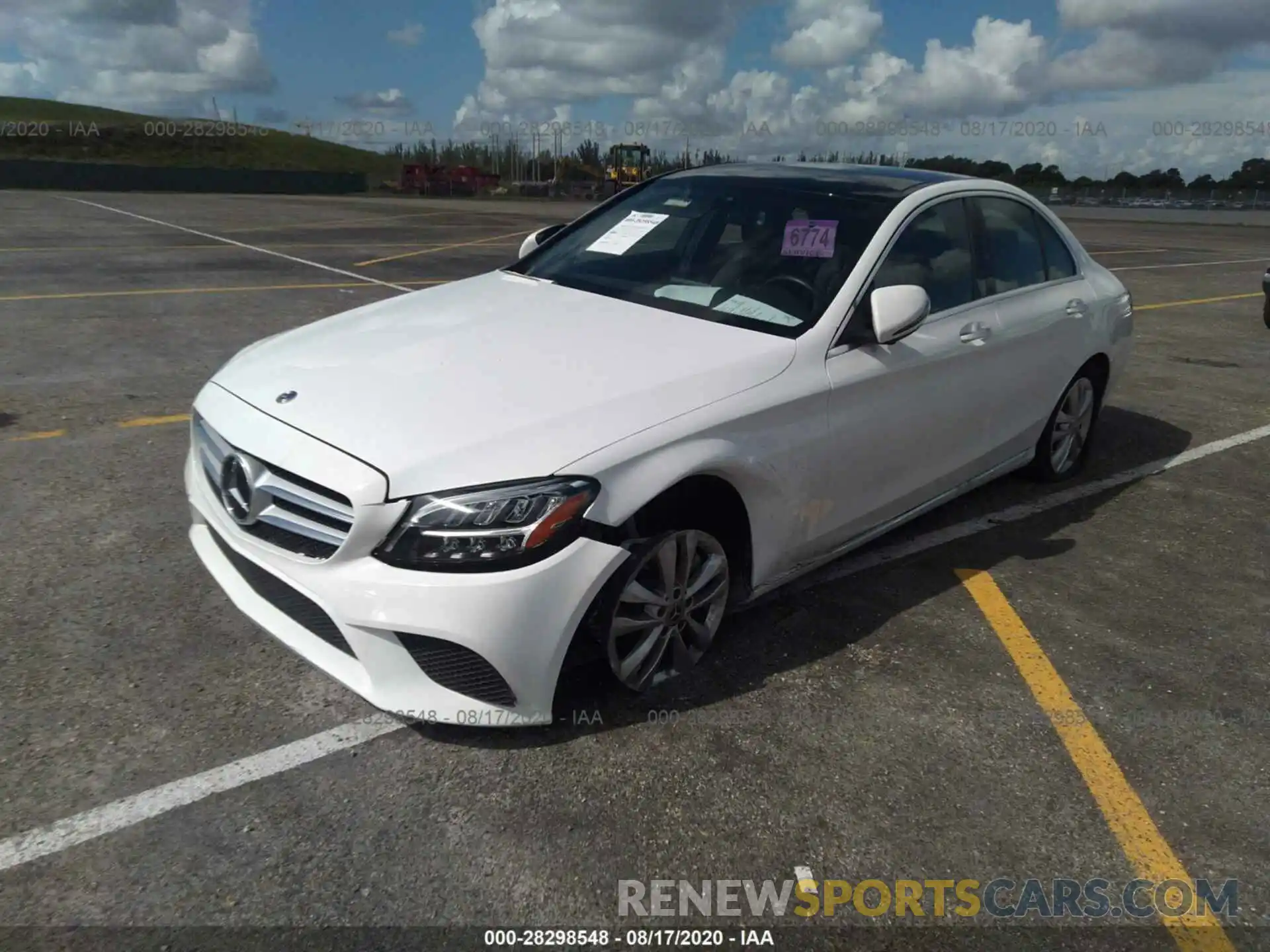 6 Photograph of a damaged car WDDWF8DB1KR518366 MERCEDES-BENZ C-CLASS 2019