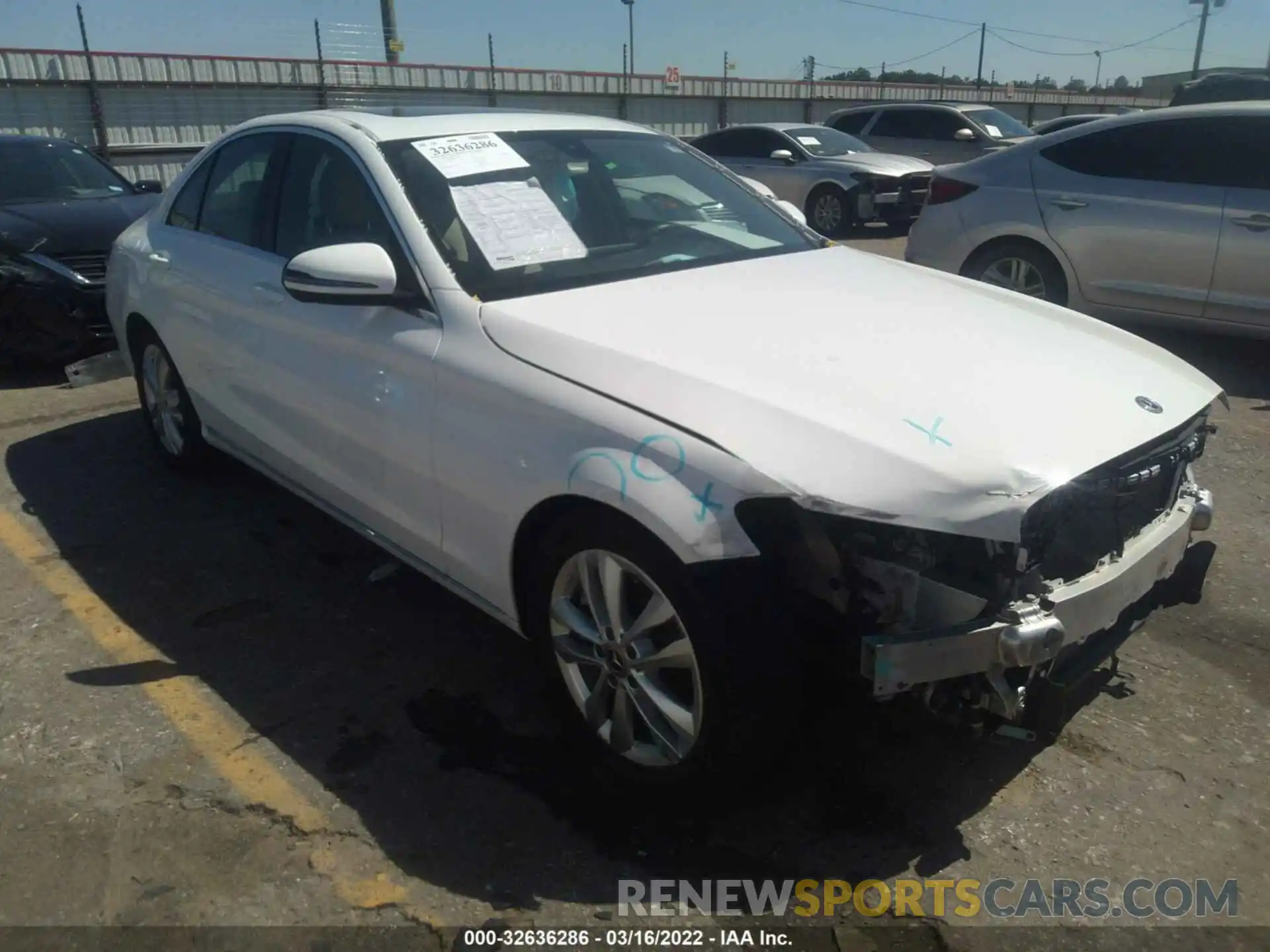 1 Photograph of a damaged car WDDWF8DB3KR518093 MERCEDES-BENZ C-CLASS 2019