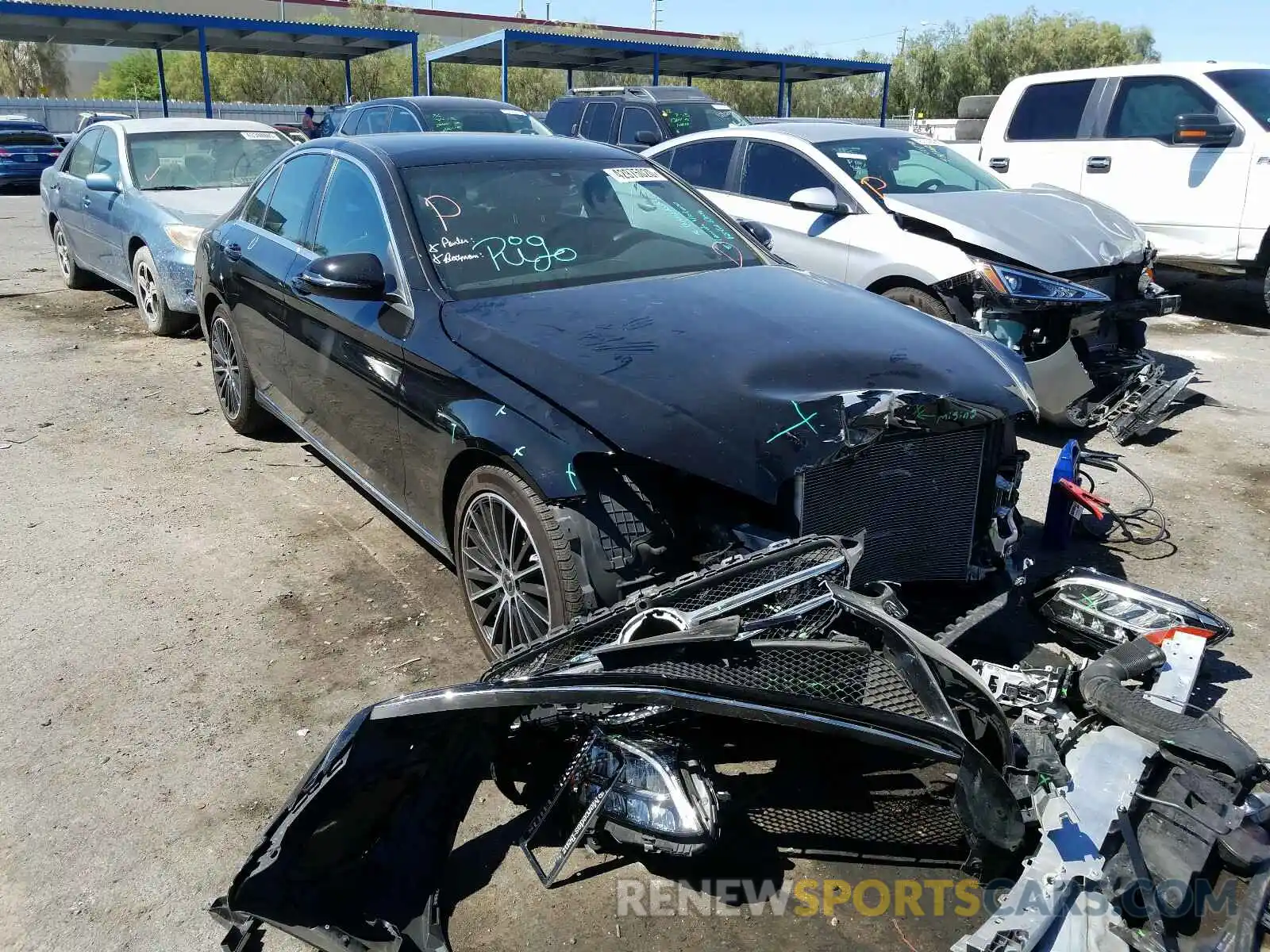 1 Photograph of a damaged car WDDWF8DB4KR460835 MERCEDES-BENZ C CLASS 2019