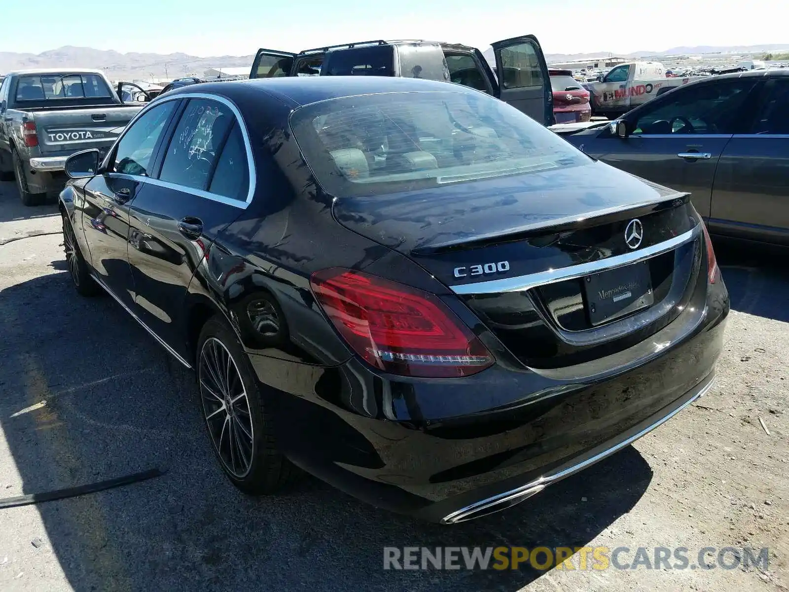 3 Photograph of a damaged car WDDWF8DB4KR460835 MERCEDES-BENZ C CLASS 2019