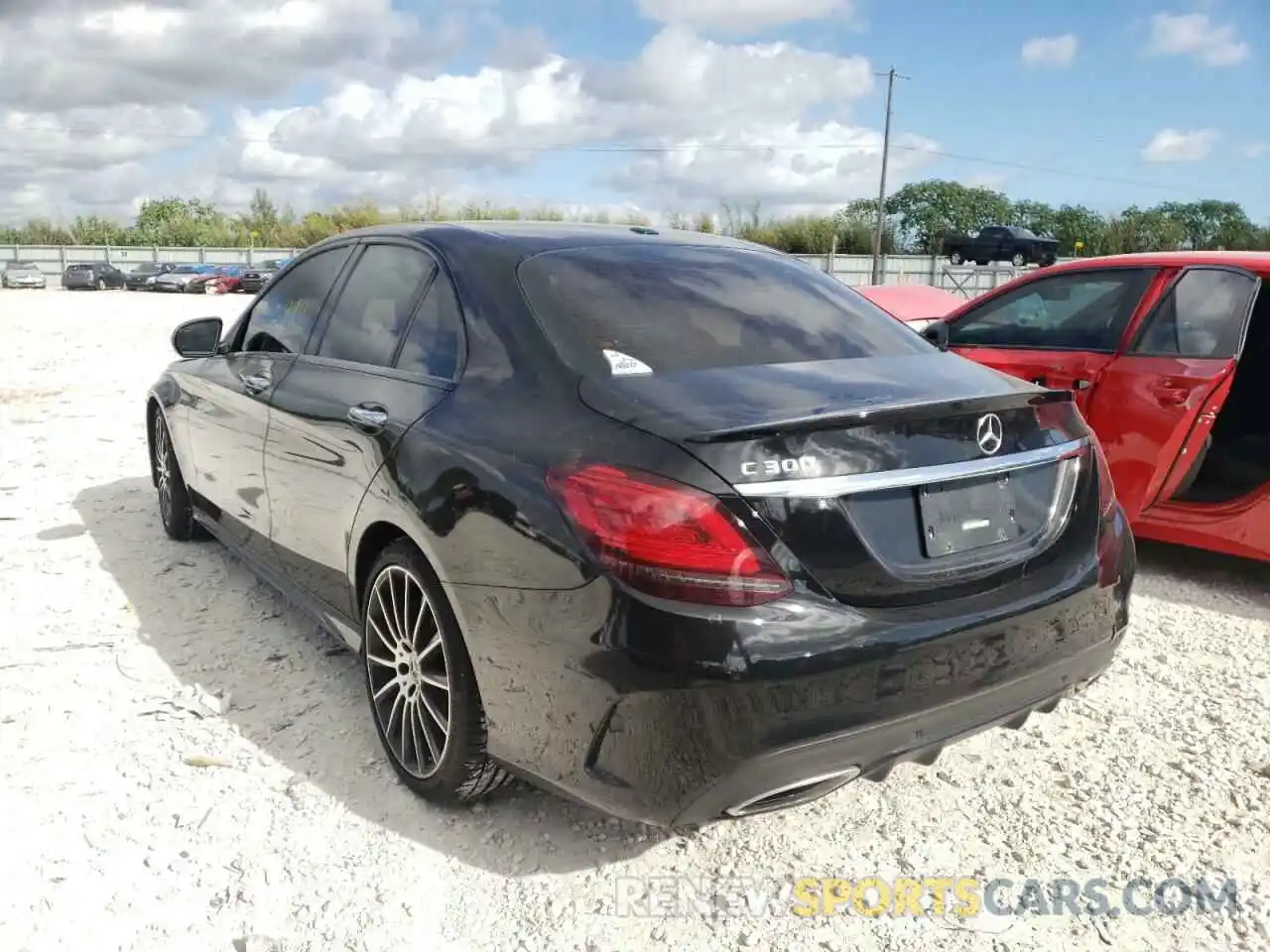 3 Photograph of a damaged car WDDWF8DB4KR483189 MERCEDES-BENZ C-CLASS 2019