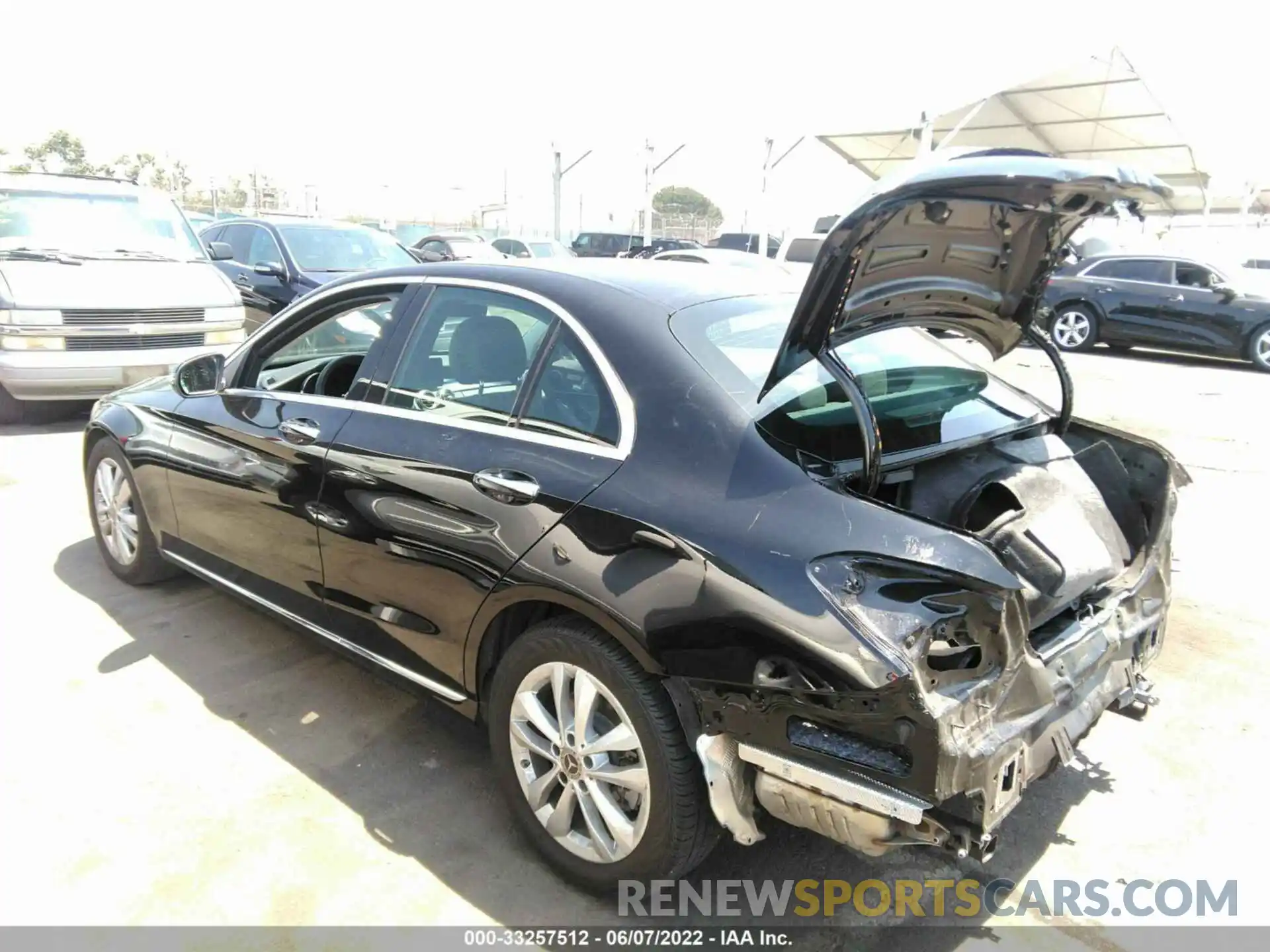 3 Photograph of a damaged car WDDWF8DB4KR506180 MERCEDES-BENZ C-CLASS 2019