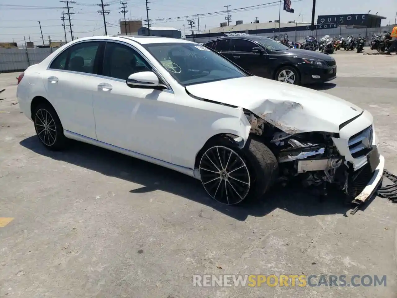 1 Photograph of a damaged car WDDWF8DB5KR460620 MERCEDES-BENZ C-CLASS 2019