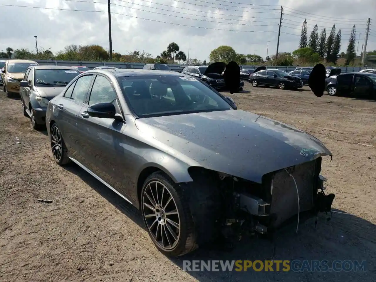 1 Photograph of a damaged car WDDWF8DB5KR515941 MERCEDES-BENZ C-CLASS 2019