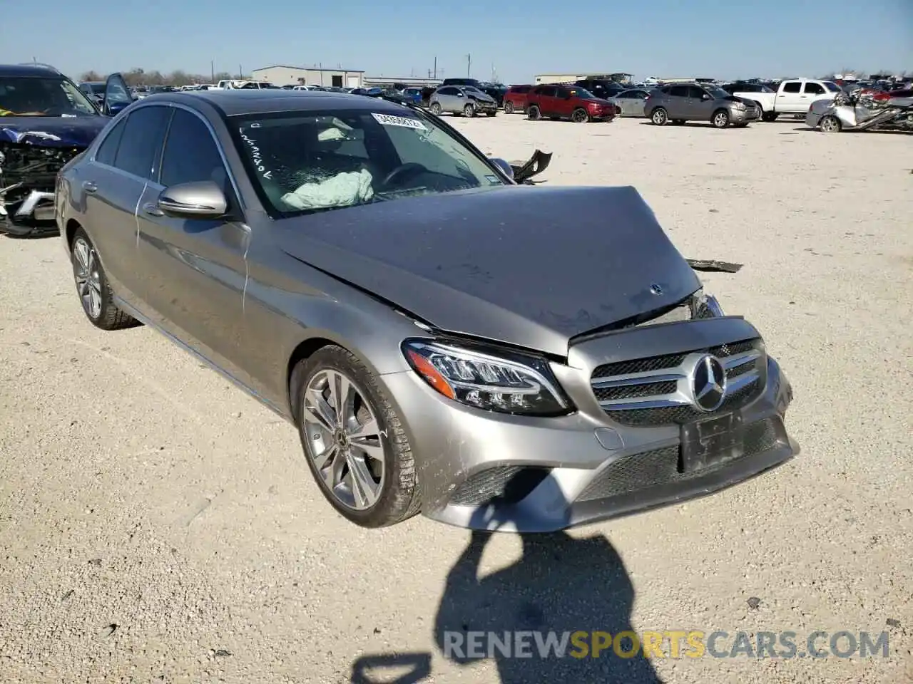 1 Photograph of a damaged car WDDWF8DB5KR519794 MERCEDES-BENZ C-CLASS 2019