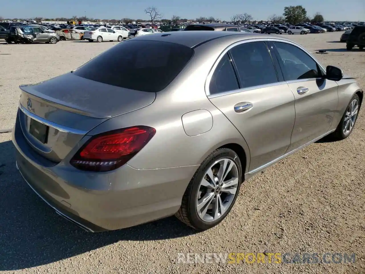 4 Photograph of a damaged car WDDWF8DB5KR519794 MERCEDES-BENZ C-CLASS 2019