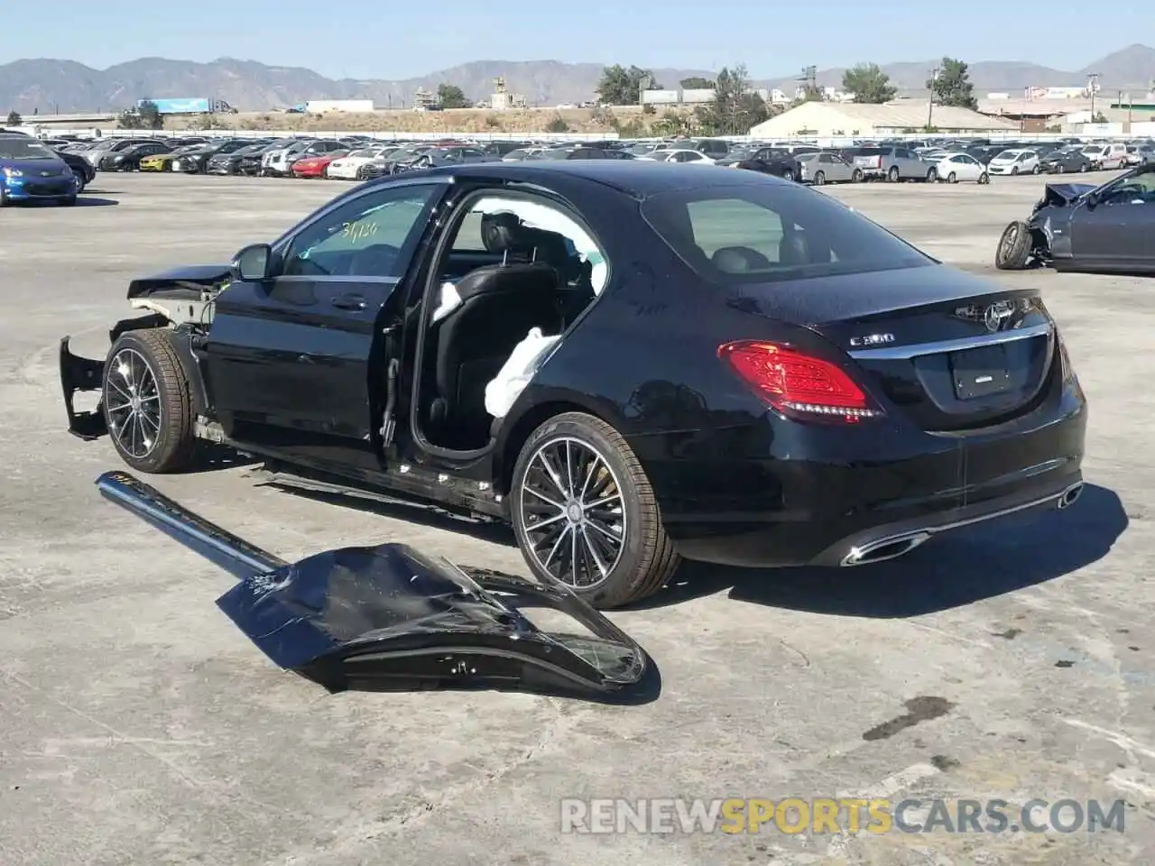 3 Photograph of a damaged car WDDWF8DB6KR457970 MERCEDES-BENZ C-CLASS 2019