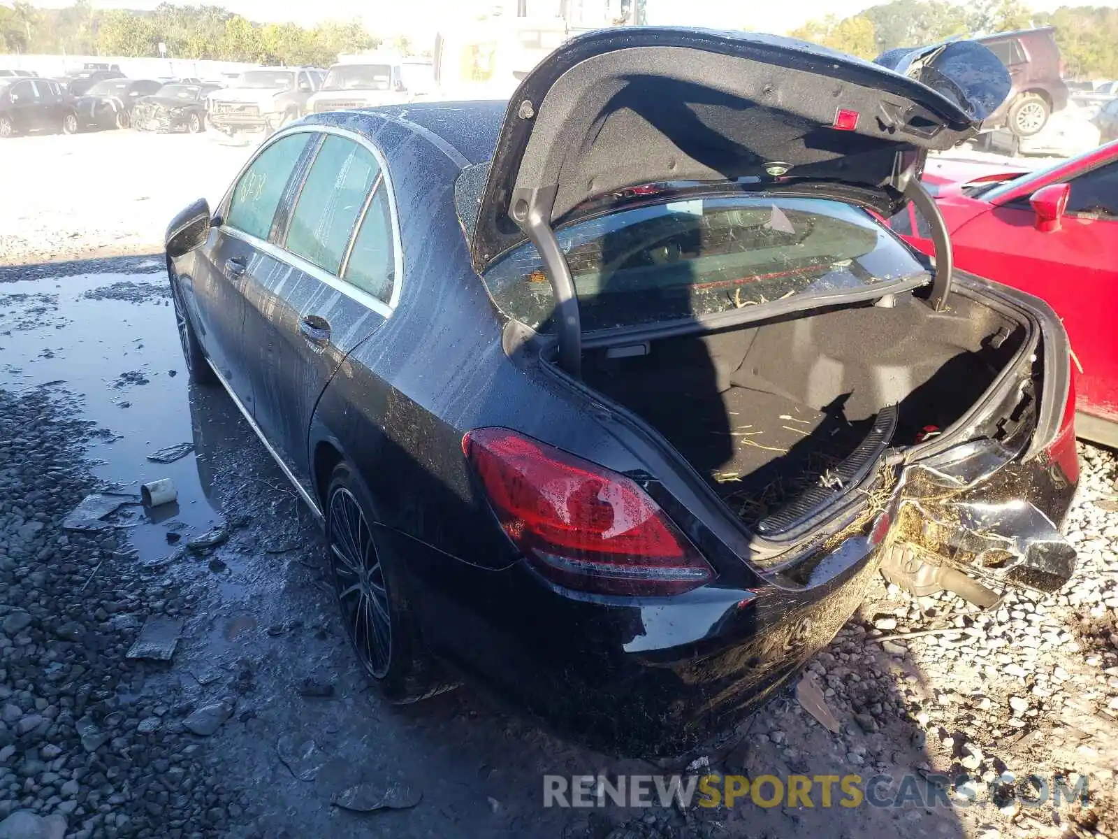 3 Photograph of a damaged car WDDWF8DB6KR463431 MERCEDES-BENZ C-CLASS 2019