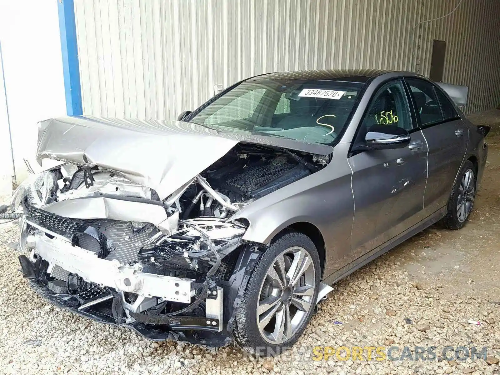 2 Photograph of a damaged car WDDWF8DB6KR481167 MERCEDES-BENZ C CLASS 2019