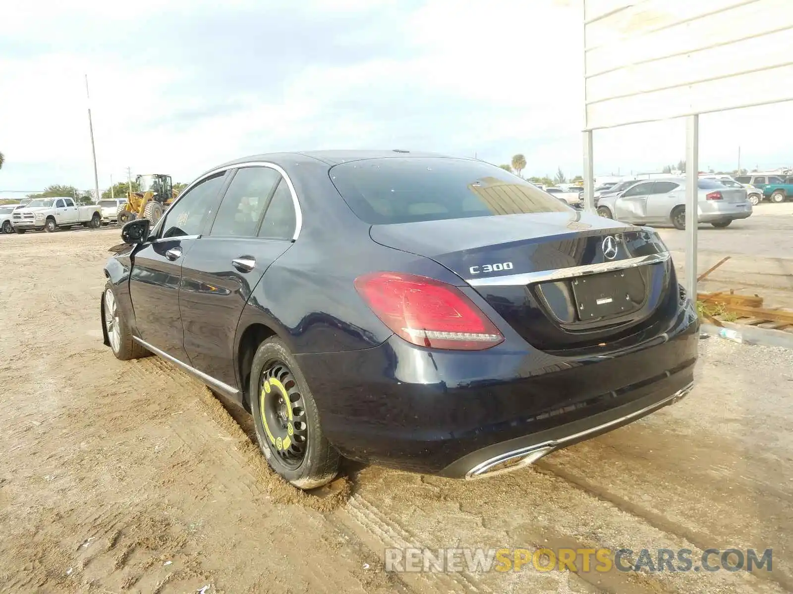 3 Photograph of a damaged car WDDWF8DB7KR481212 MERCEDES-BENZ C CLASS 2019