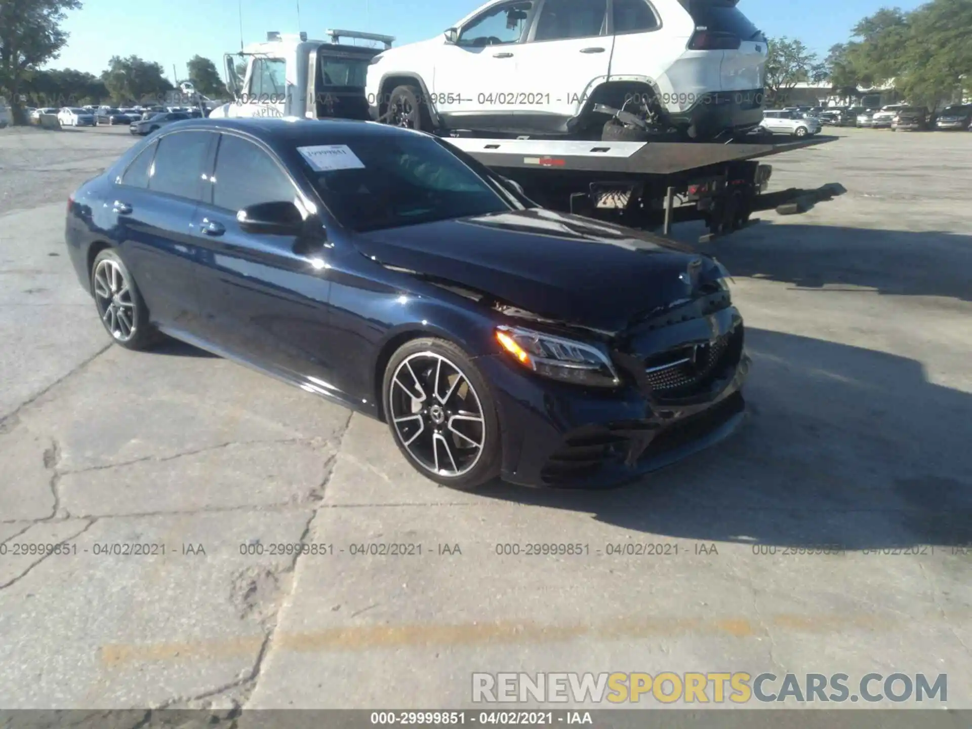 1 Photograph of a damaged car WDDWF8DB7KR503967 MERCEDES-BENZ C-CLASS 2019