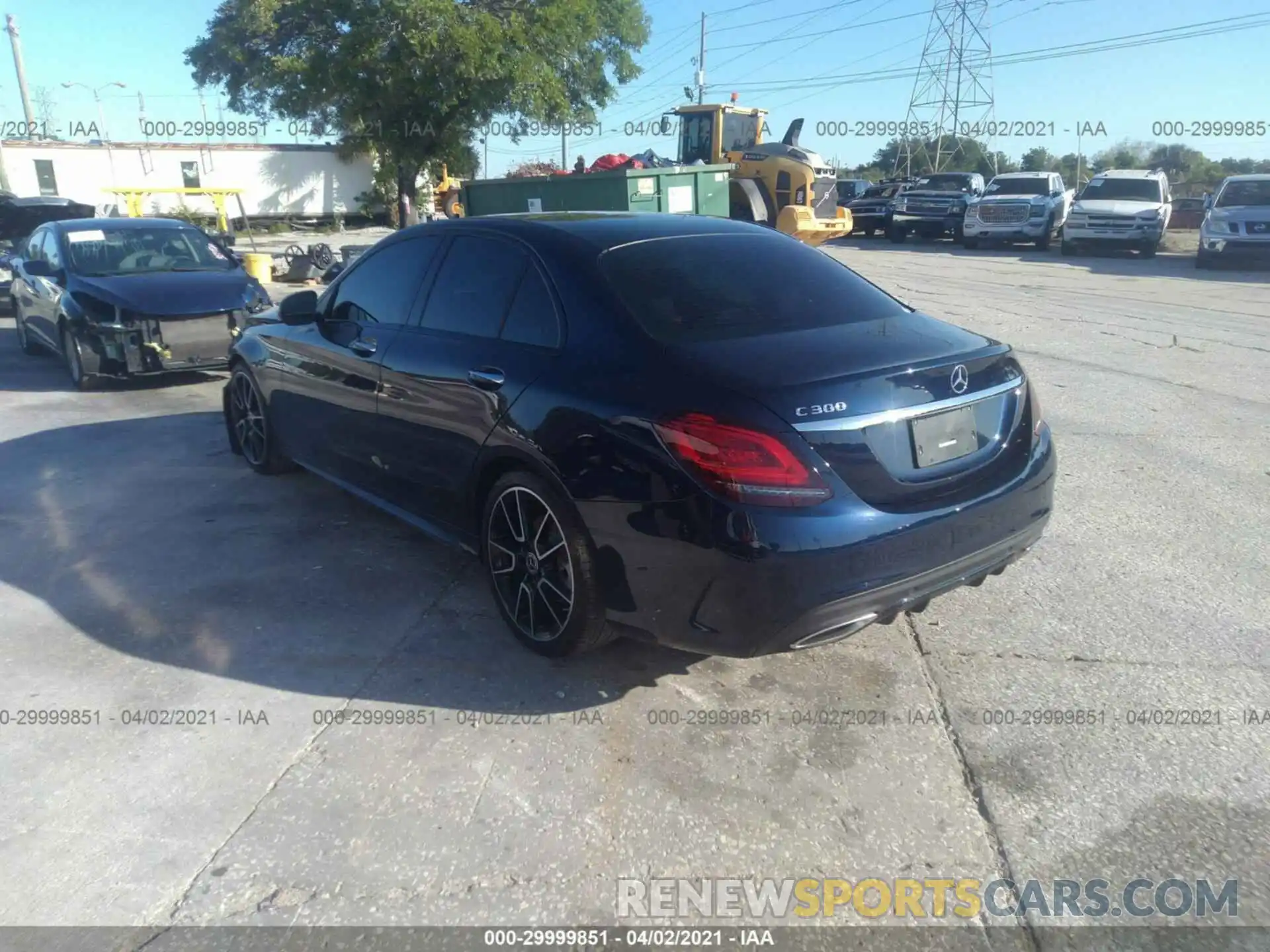 3 Photograph of a damaged car WDDWF8DB7KR503967 MERCEDES-BENZ C-CLASS 2019