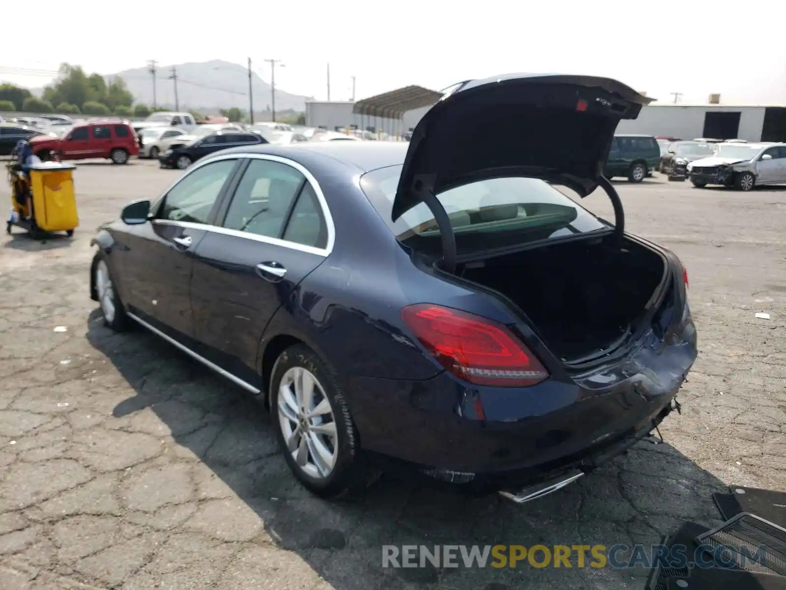 3 Photograph of a damaged car WDDWF8DB7KR516282 MERCEDES-BENZ C-CLASS 2019