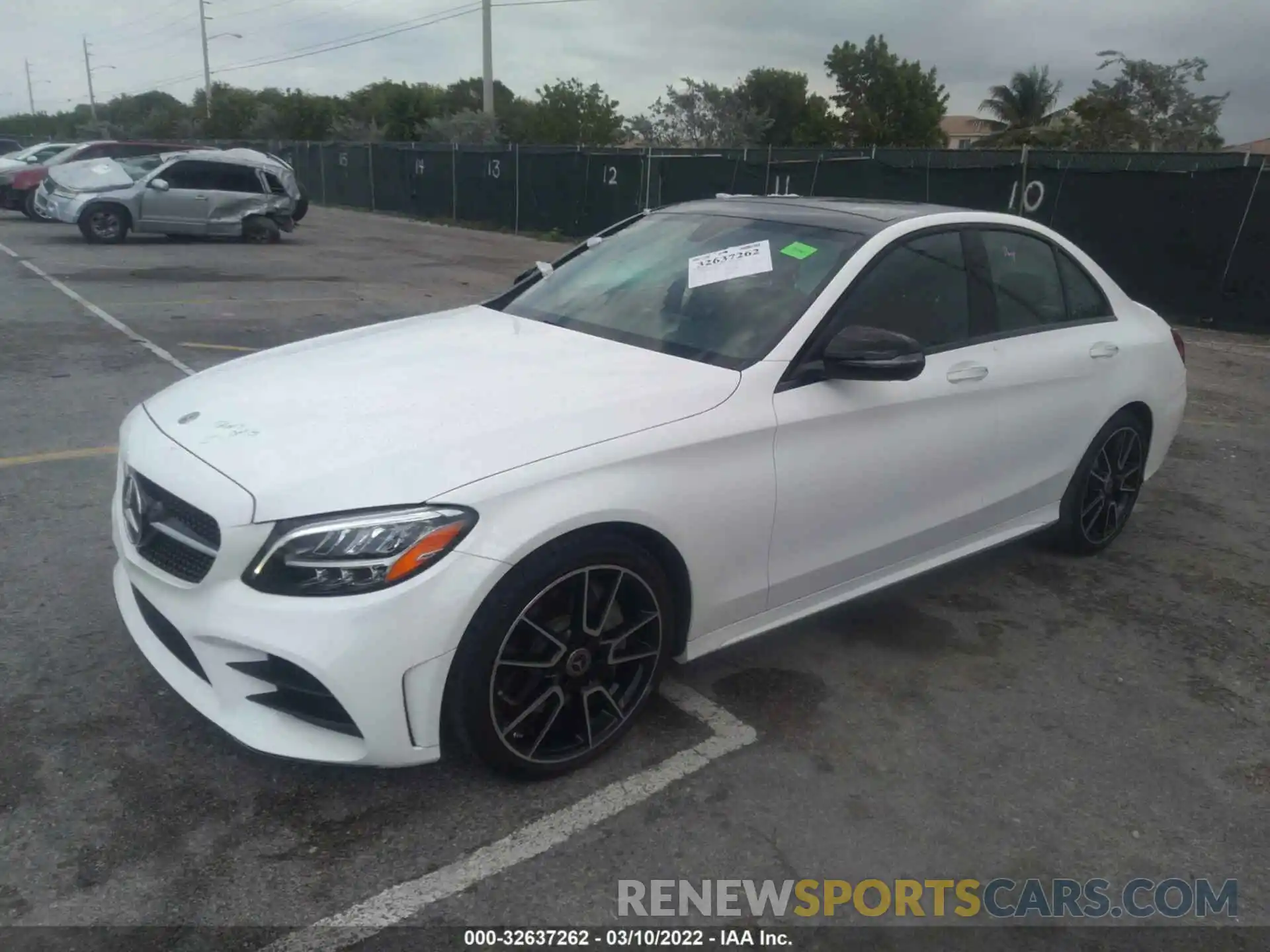 2 Photograph of a damaged car WDDWF8DB8KR481350 MERCEDES-BENZ C-CLASS 2019