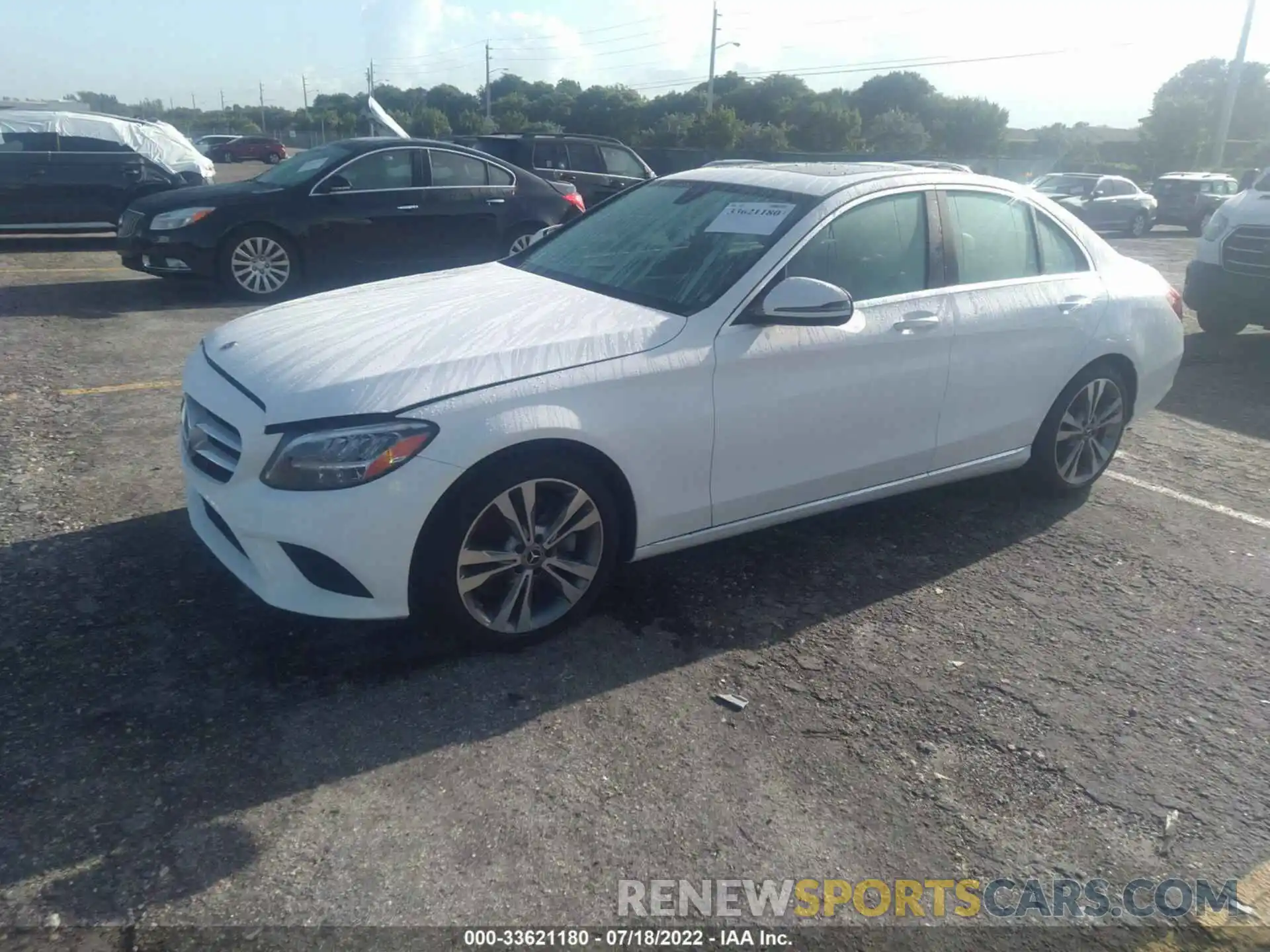 2 Photograph of a damaged car WDDWF8DB8KR516467 MERCEDES-BENZ C-CLASS 2019