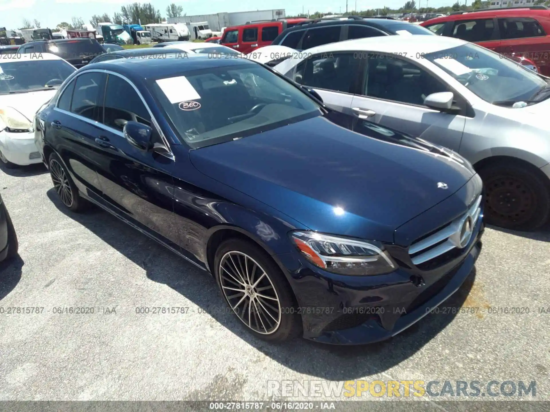 1 Photograph of a damaged car WDDWF8DB9KR461012 MERCEDES-BENZ C-CLASS 2019