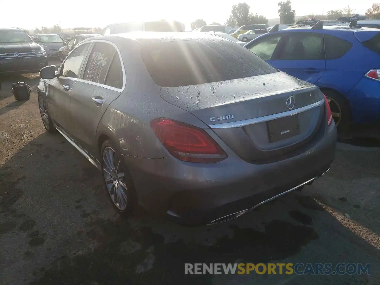 3 Photograph of a damaged car WDDWF8DB9KR483897 MERCEDES-BENZ C-CLASS 2019