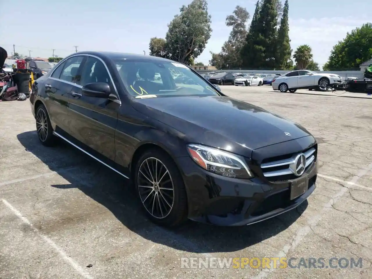 1 Photograph of a damaged car WDDWF8DB9KR519314 MERCEDES-BENZ C-CLASS 2019