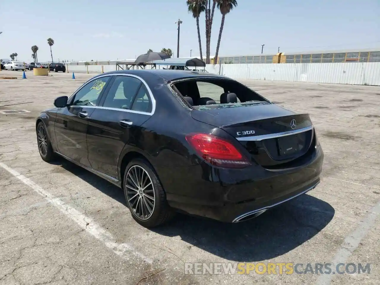 3 Photograph of a damaged car WDDWF8DB9KR519314 MERCEDES-BENZ C-CLASS 2019