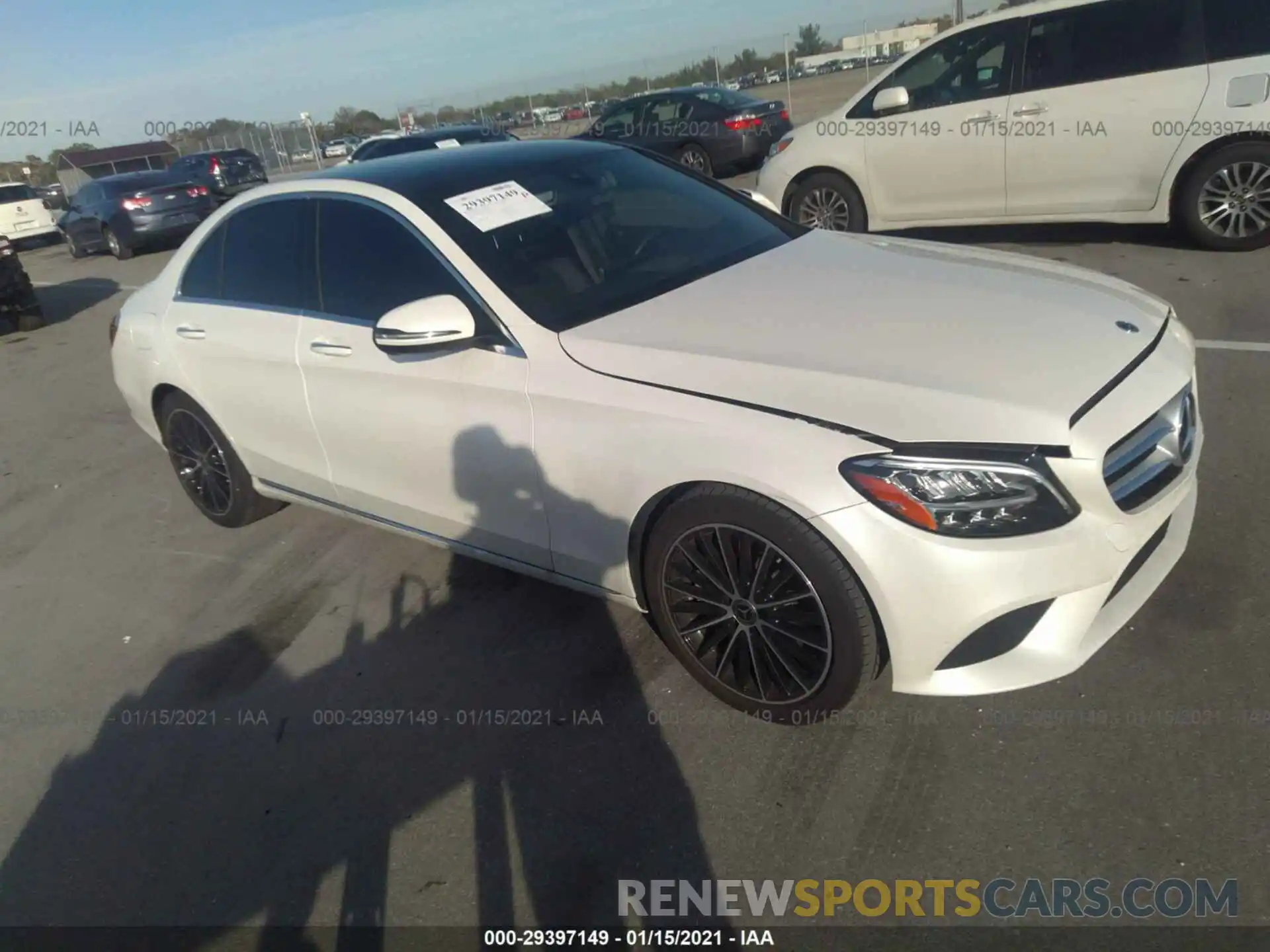 1 Photograph of a damaged car WDDWF8DBXKR502649 MERCEDES-BENZ C-CLASS 2019