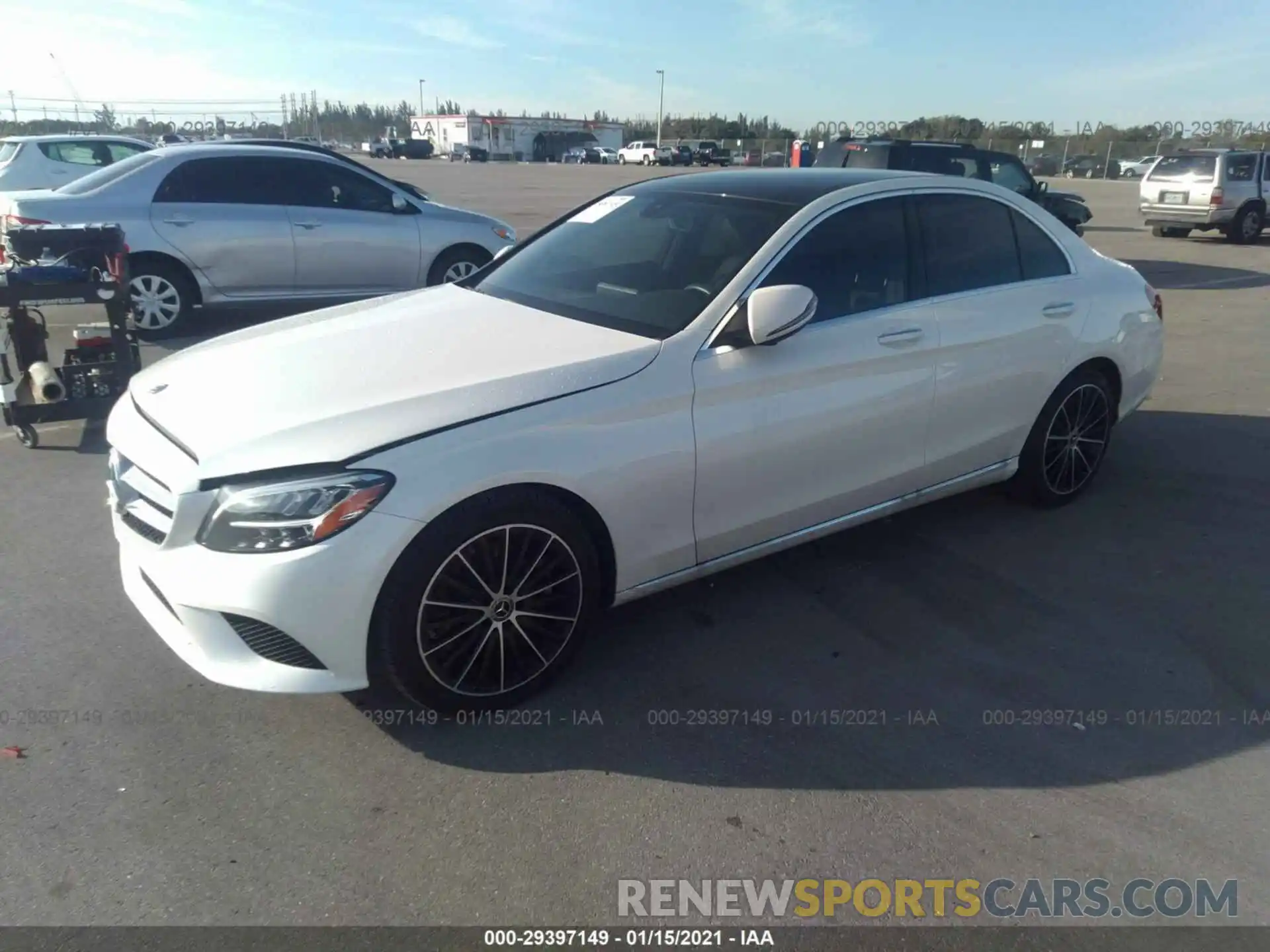 2 Photograph of a damaged car WDDWF8DBXKR502649 MERCEDES-BENZ C-CLASS 2019