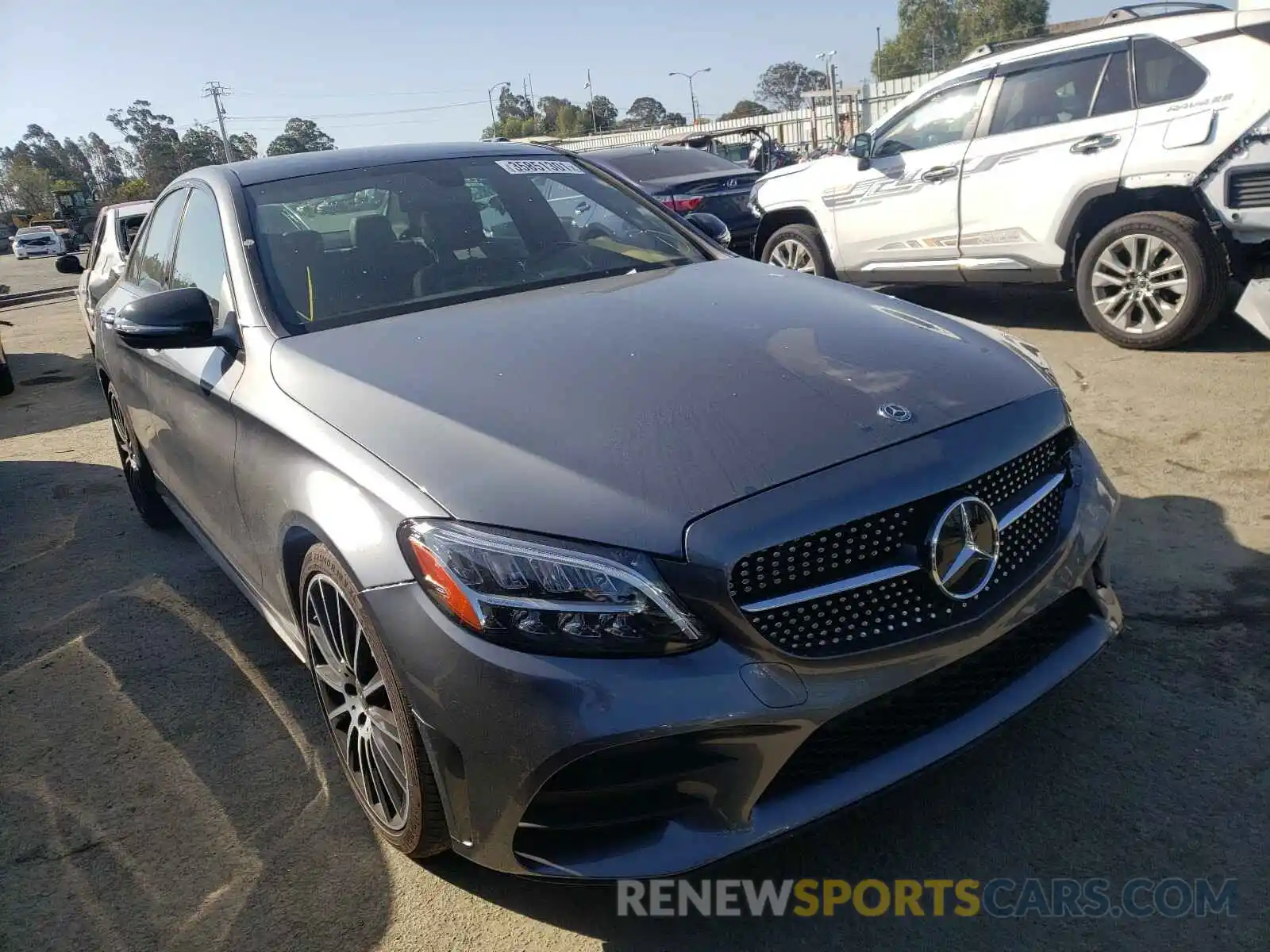 1 Photograph of a damaged car WDDWF8DBXKR505549 MERCEDES-BENZ C CLASS 2019