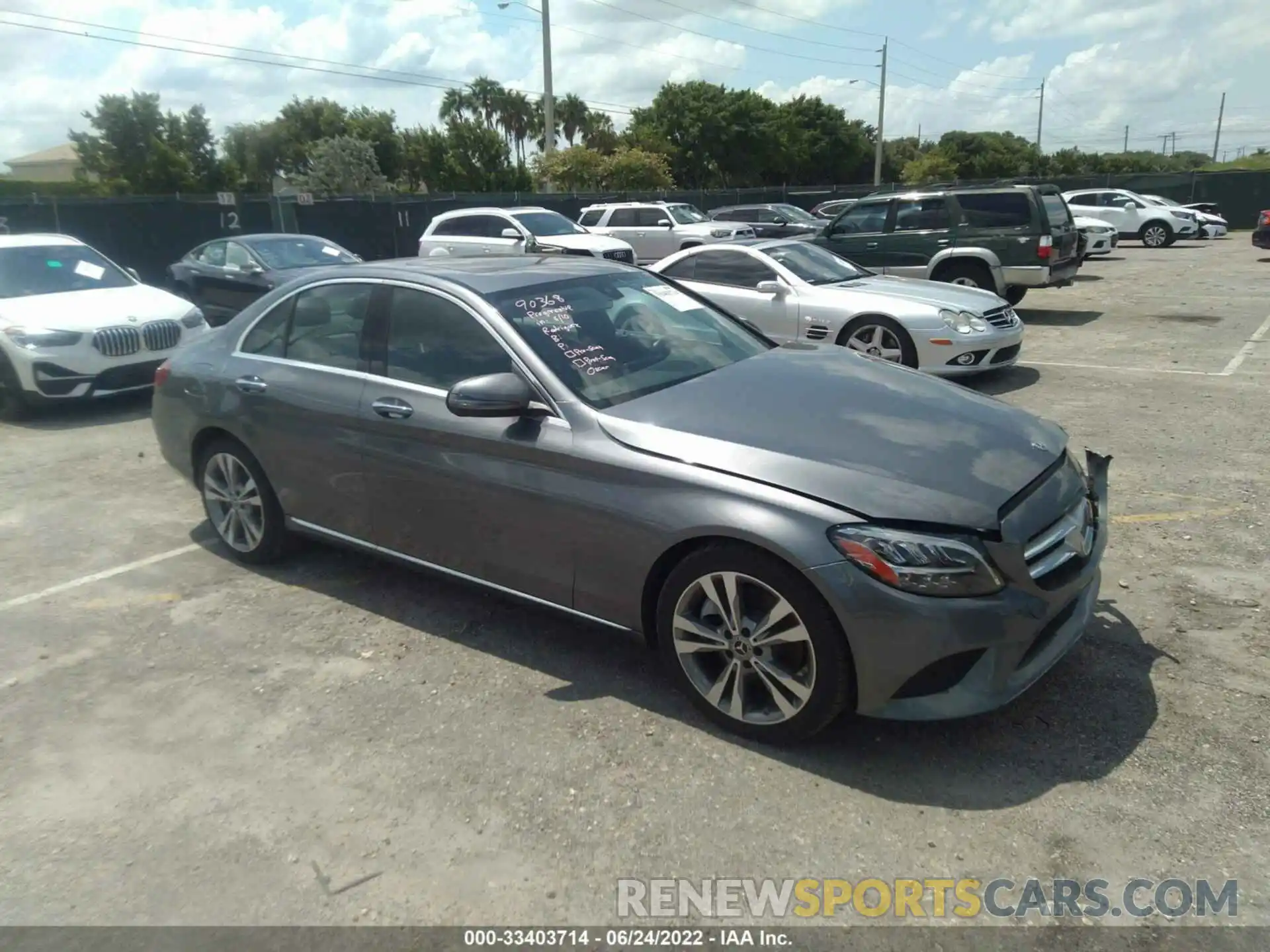 1 Photograph of a damaged car WDDWF8DBXKR518172 MERCEDES-BENZ C-CLASS 2019