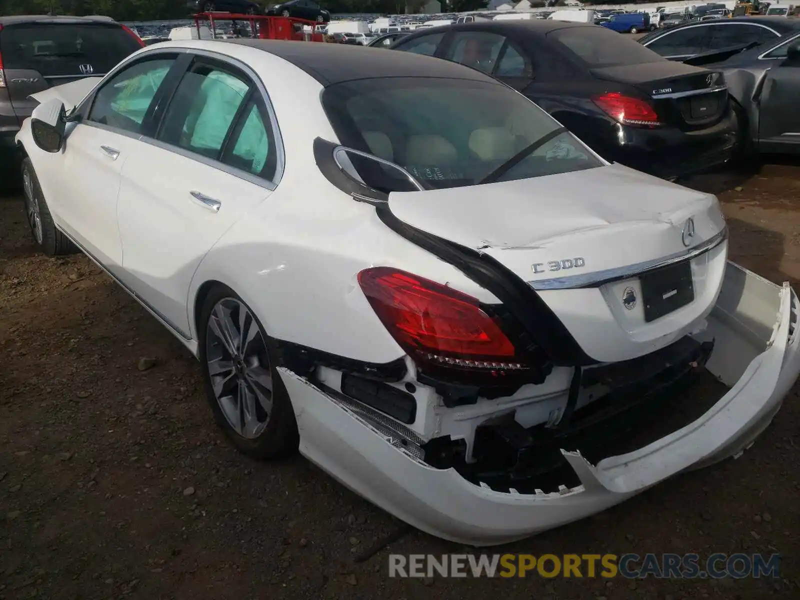 3 Photograph of a damaged car WDDWF8EB0KR479803 MERCEDES-BENZ C-CLASS 2019