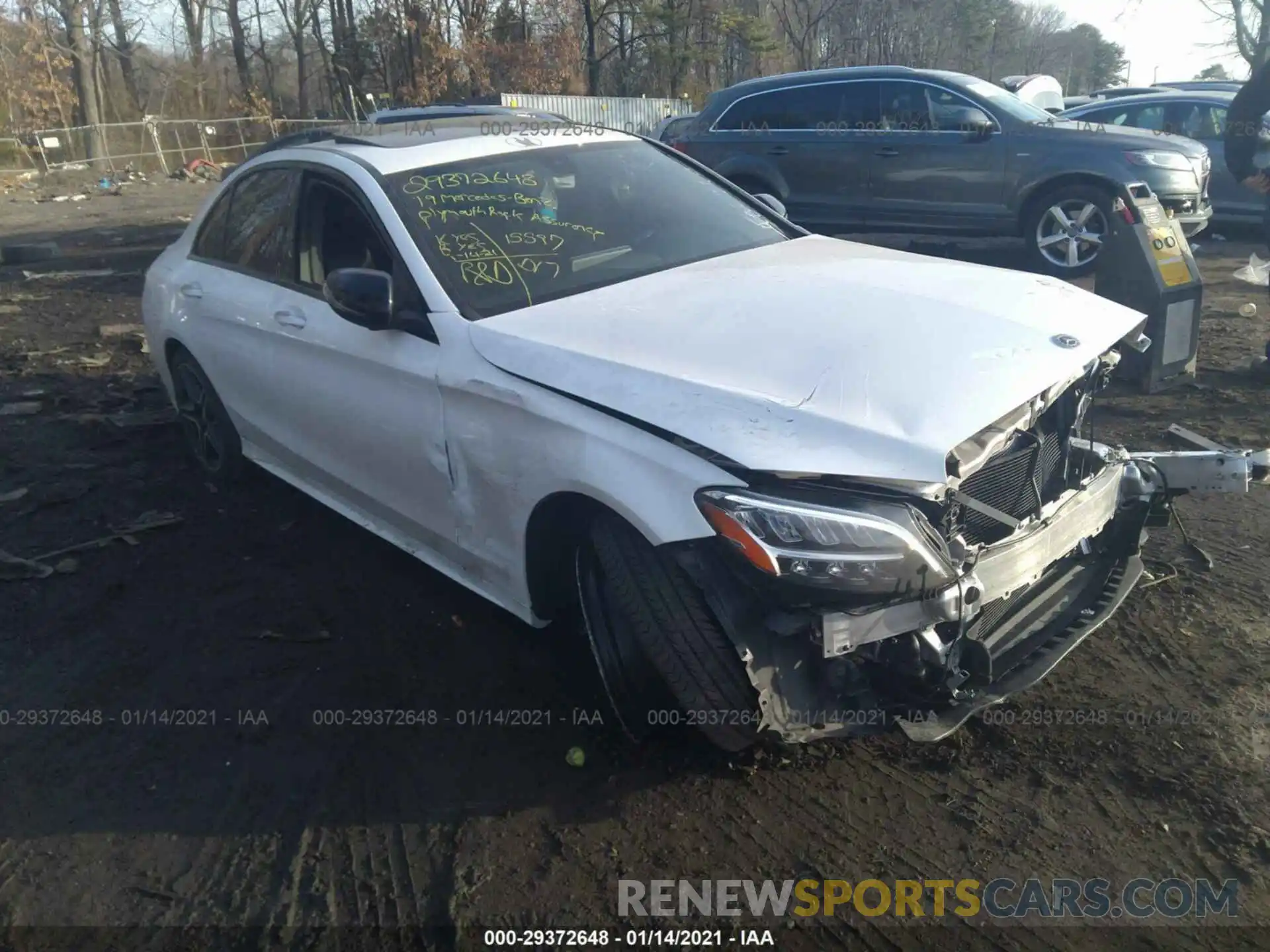 1 Photograph of a damaged car WDDWF8EB1KR482340 MERCEDES-BENZ C-CLASS 2019