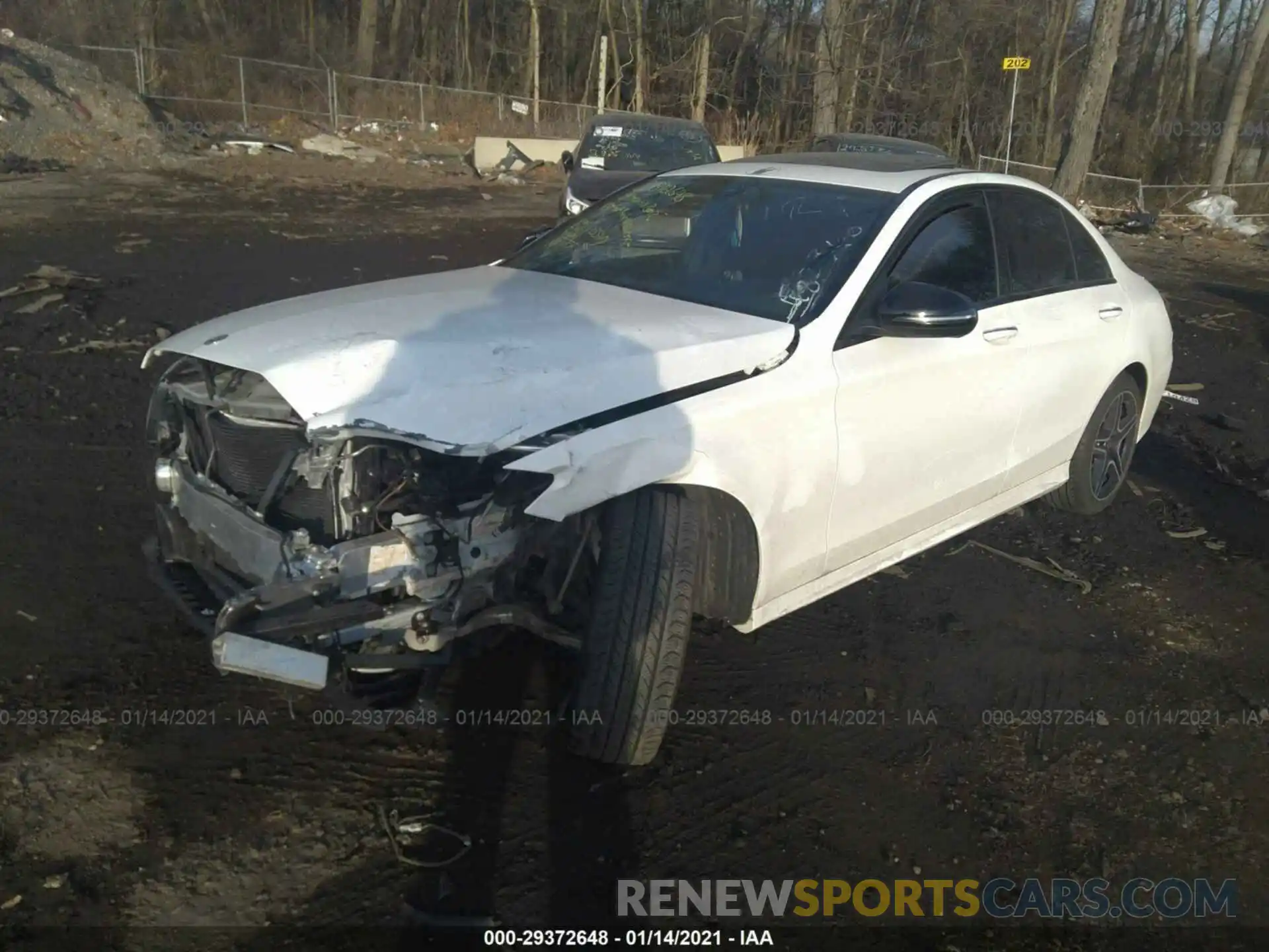 2 Photograph of a damaged car WDDWF8EB1KR482340 MERCEDES-BENZ C-CLASS 2019