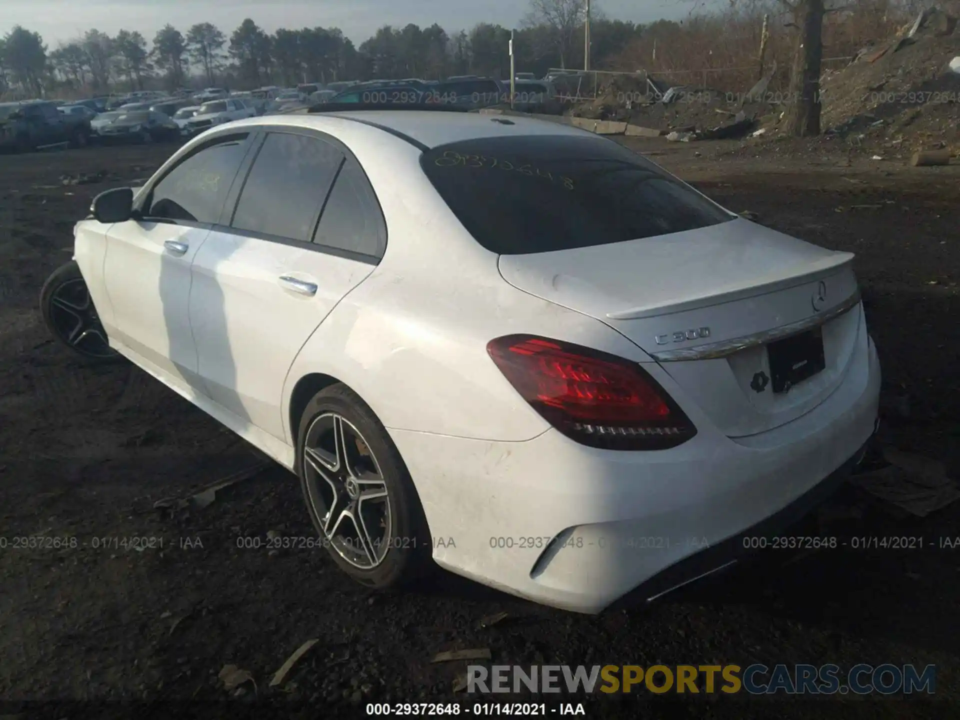 3 Photograph of a damaged car WDDWF8EB1KR482340 MERCEDES-BENZ C-CLASS 2019