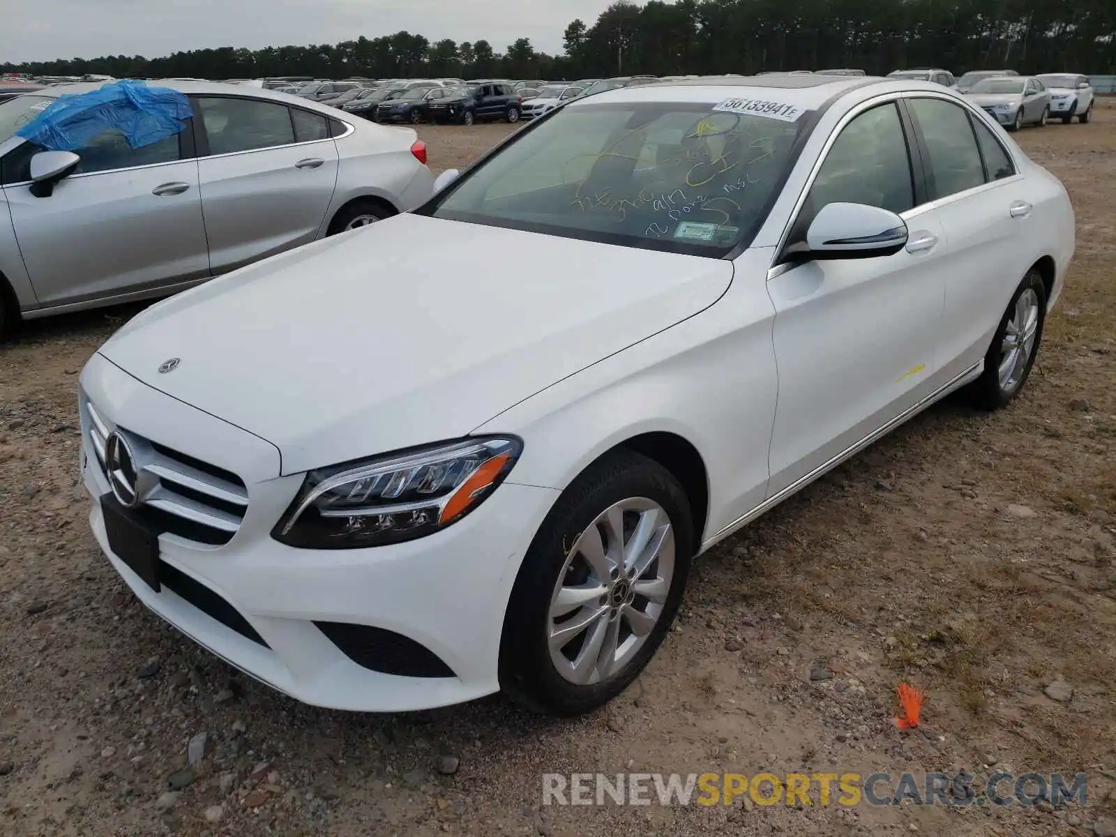 2 Photograph of a damaged car WDDWF8EB1KR483973 MERCEDES-BENZ C-CLASS 2019