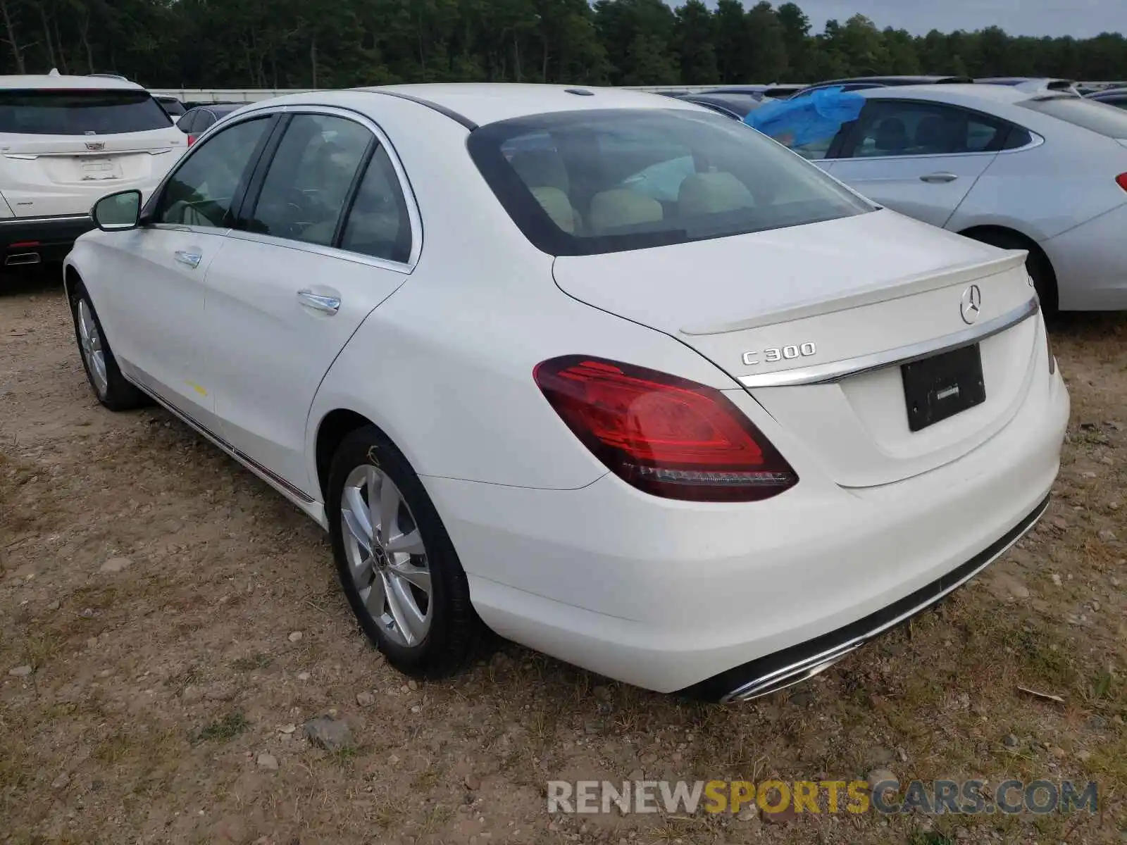 3 Photograph of a damaged car WDDWF8EB1KR483973 MERCEDES-BENZ C-CLASS 2019