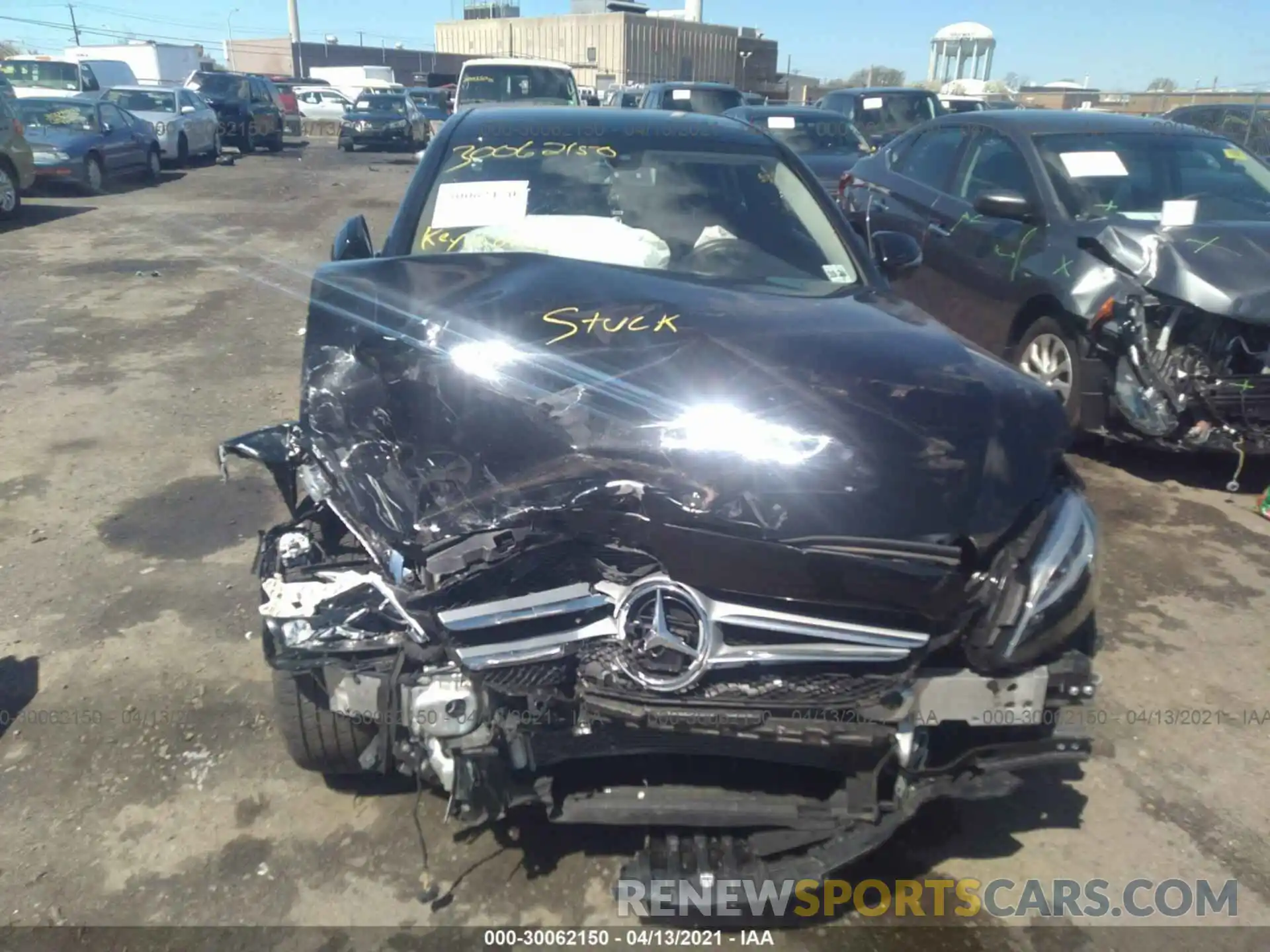 10 Photograph of a damaged car WDDWF8EB1KR512856 MERCEDES-BENZ C-CLASS 2019