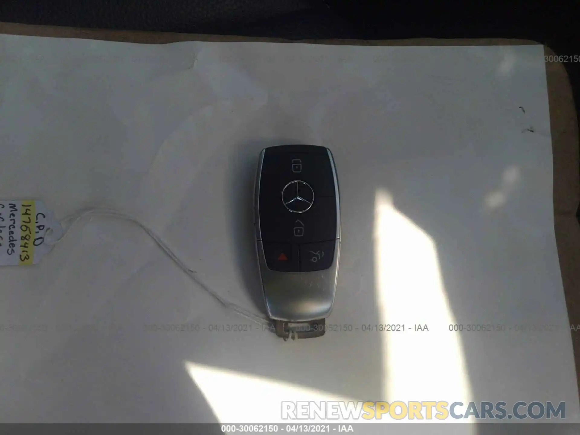 11 Photograph of a damaged car WDDWF8EB1KR512856 MERCEDES-BENZ C-CLASS 2019