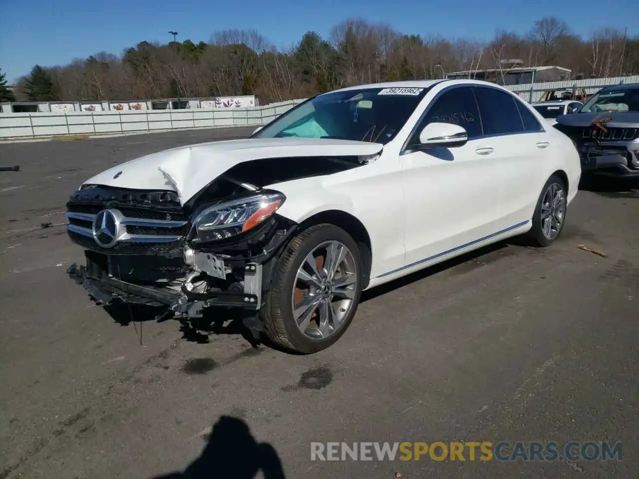 2 Photograph of a damaged car WDDWF8EB2KR482461 MERCEDES-BENZ C-CLASS 2019