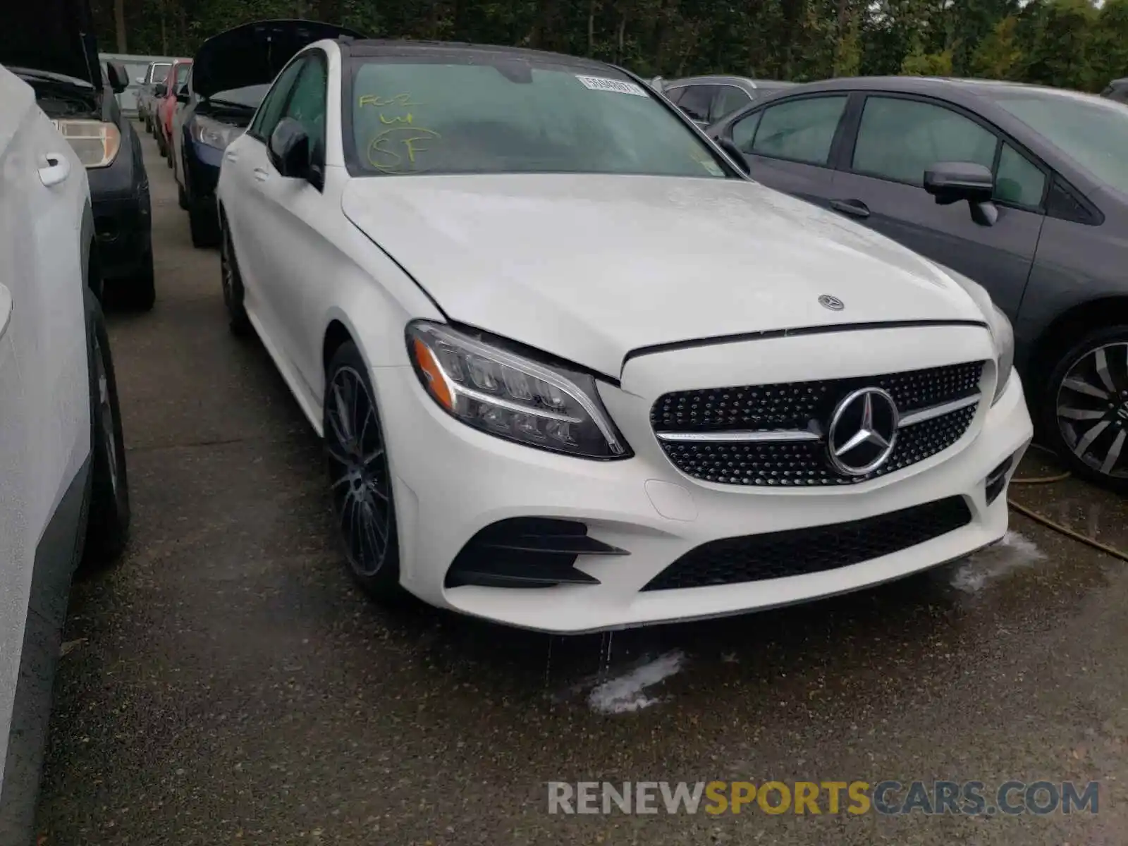 1 Photograph of a damaged car WDDWF8EB2KR514552 MERCEDES-BENZ C-CLASS 2019