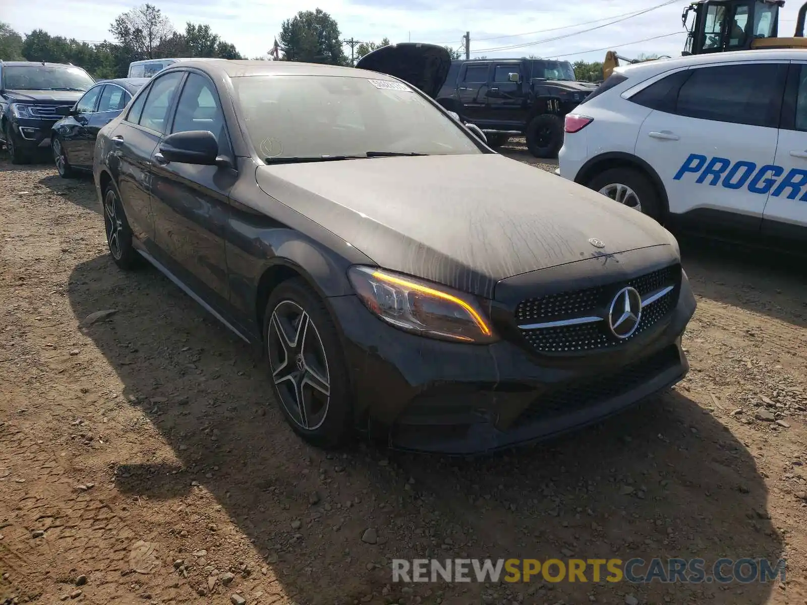 1 Photograph of a damaged car WDDWF8EB4KR519185 MERCEDES-BENZ C-CLASS 2019