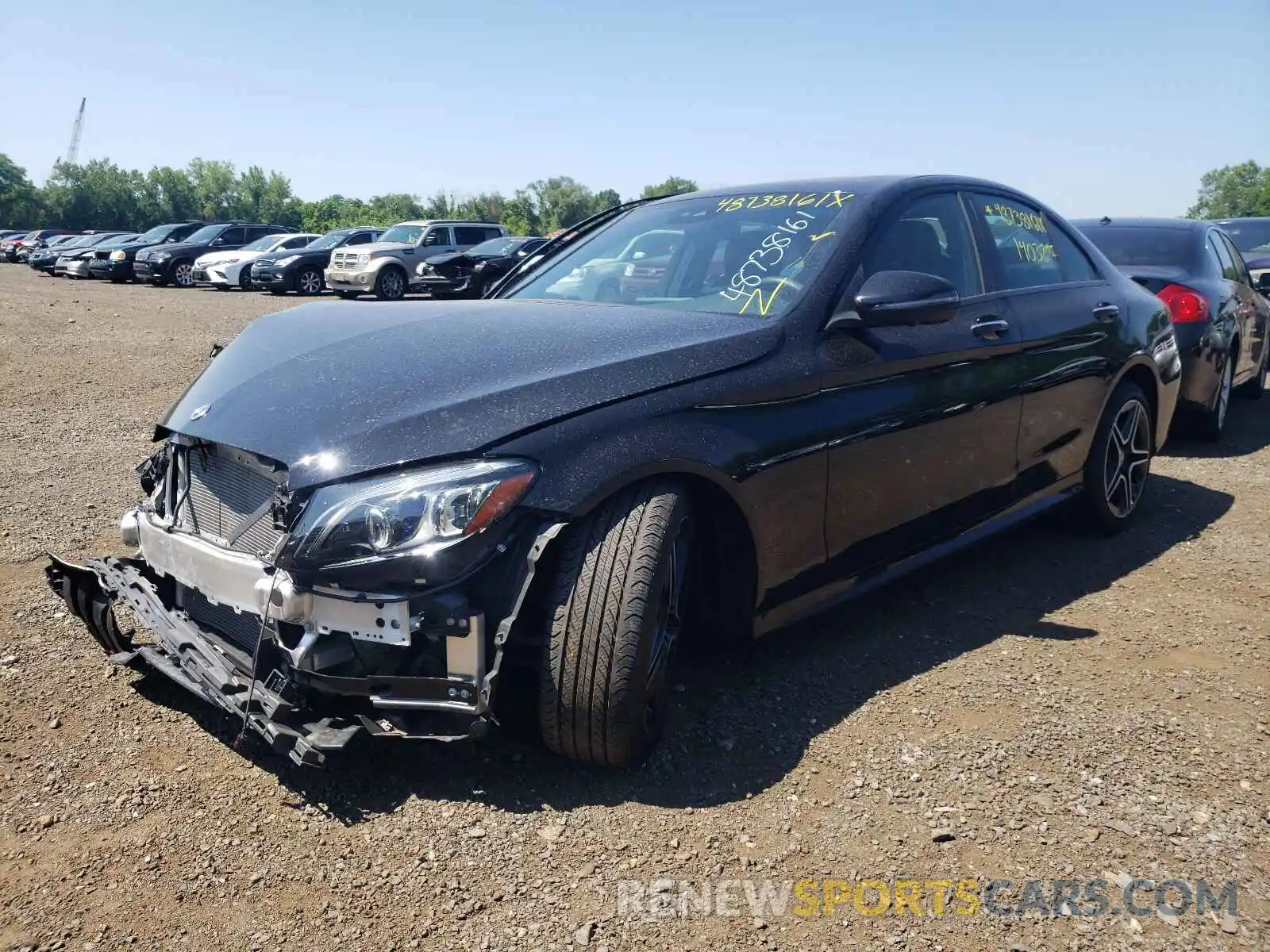 2 Photograph of a damaged car WDDWF8EB6KR513050 MERCEDES-BENZ C-CLASS 2019