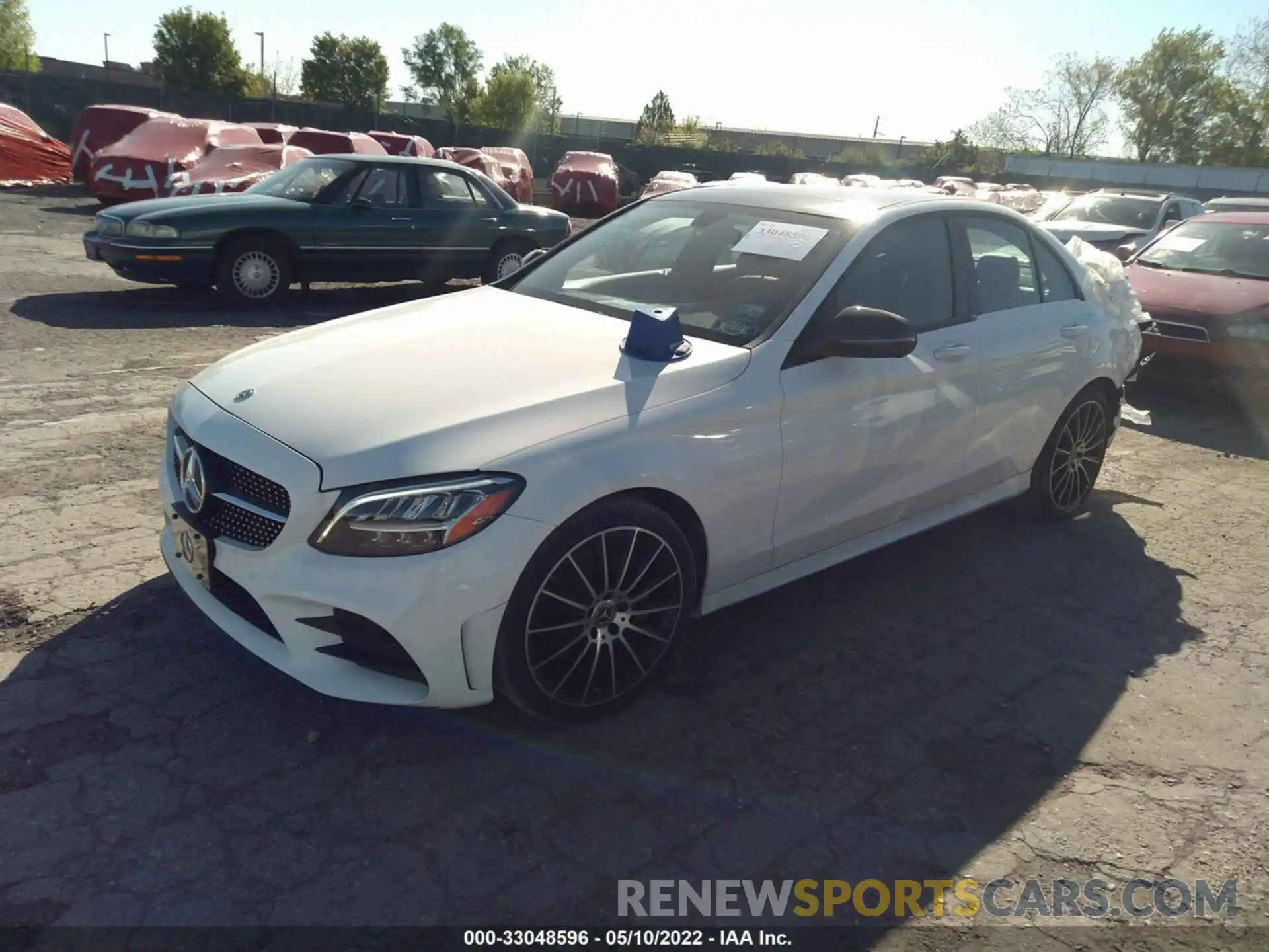 2 Photograph of a damaged car WDDWF8EB6KR513310 MERCEDES-BENZ C-CLASS 2019