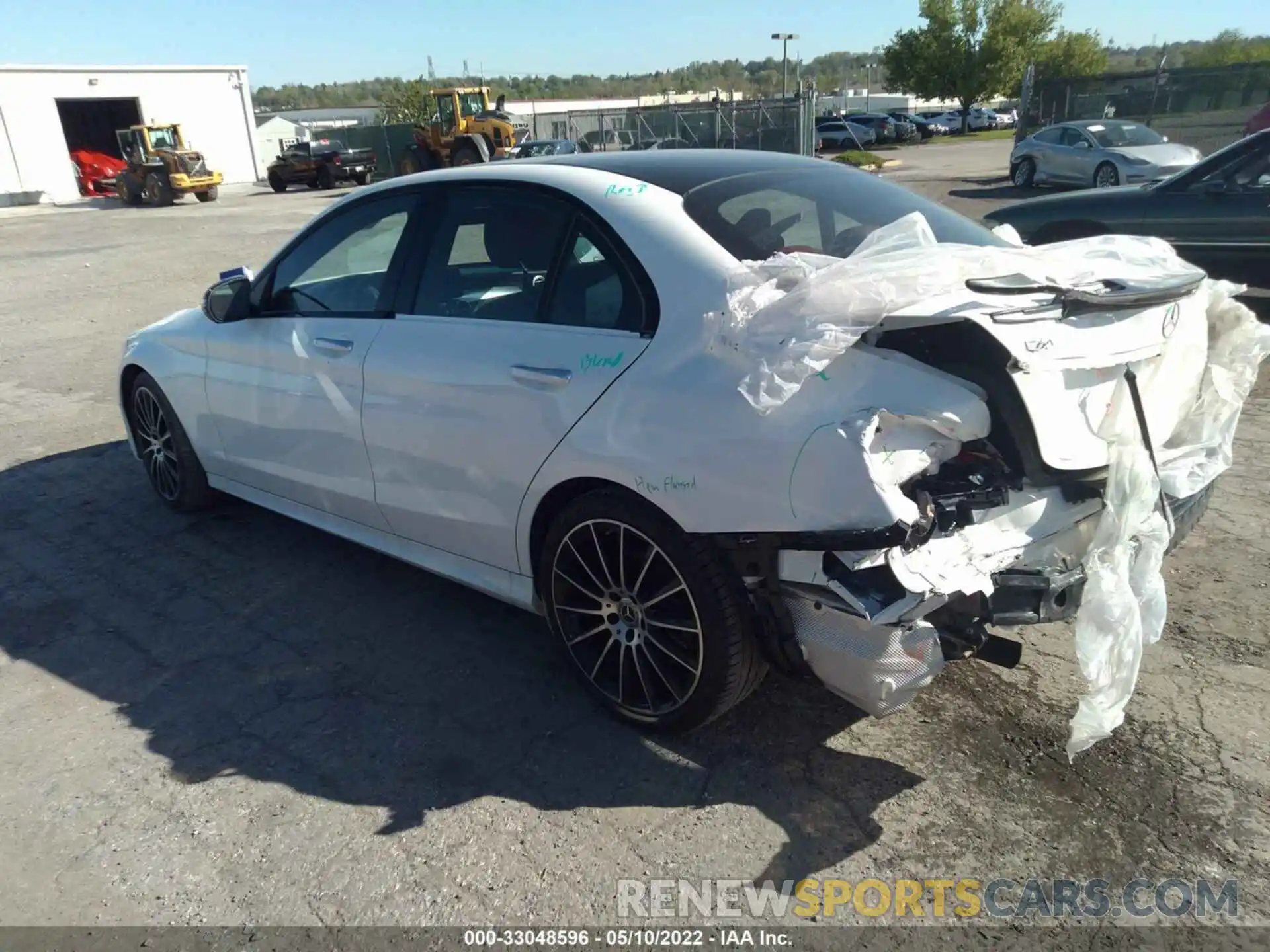 3 Photograph of a damaged car WDDWF8EB6KR513310 MERCEDES-BENZ C-CLASS 2019