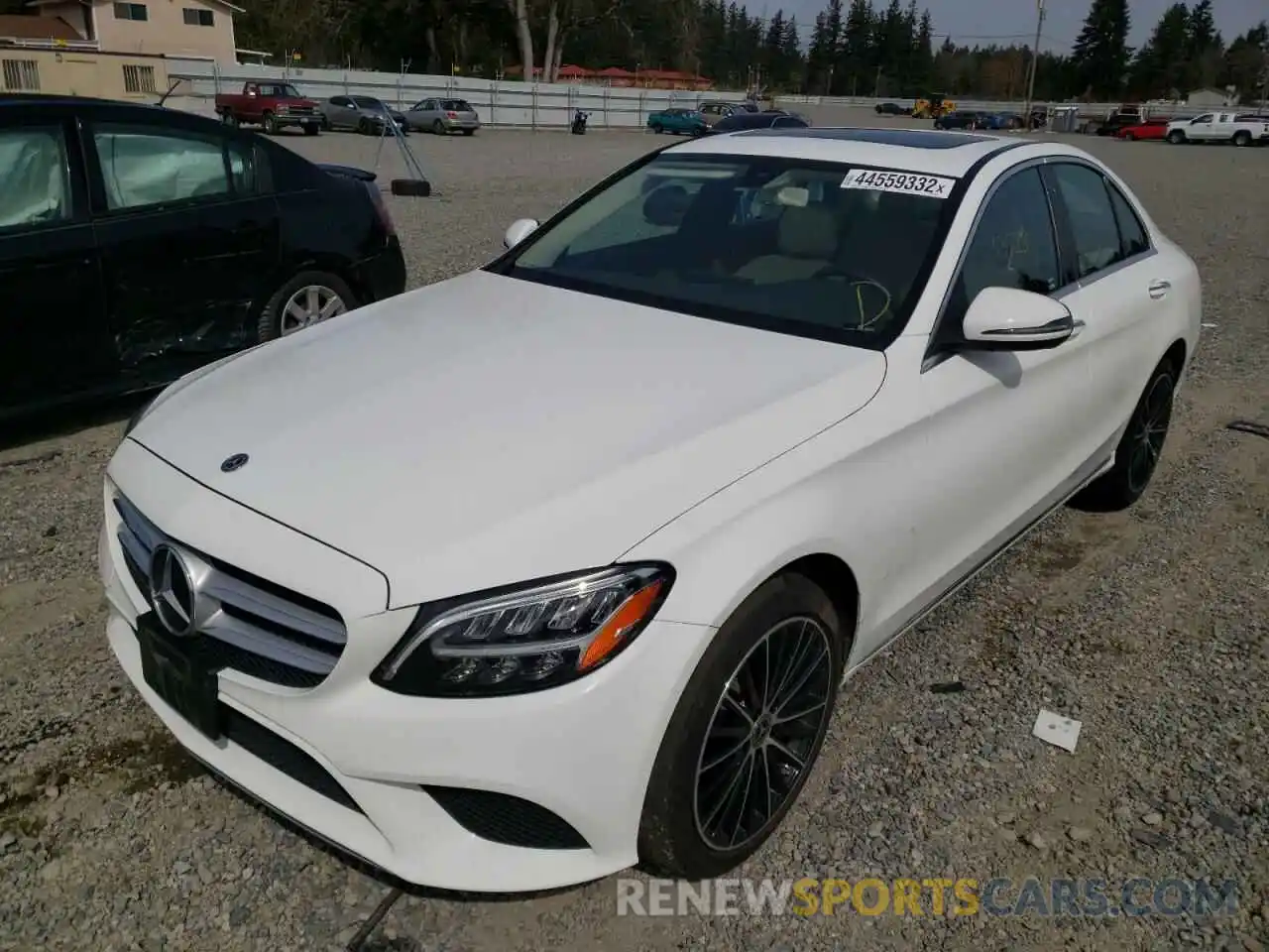 2 Photograph of a damaged car WDDWF8EB6KR519348 MERCEDES-BENZ C-CLASS 2019