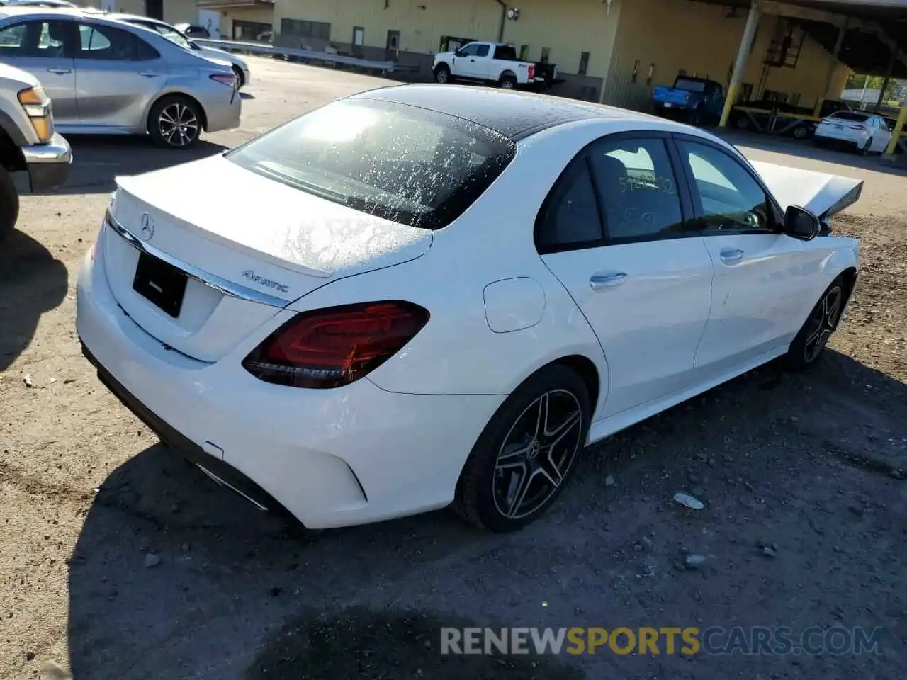 4 Photograph of a damaged car WDDWF8EB7KR483976 MERCEDES-BENZ C-CLASS 2019