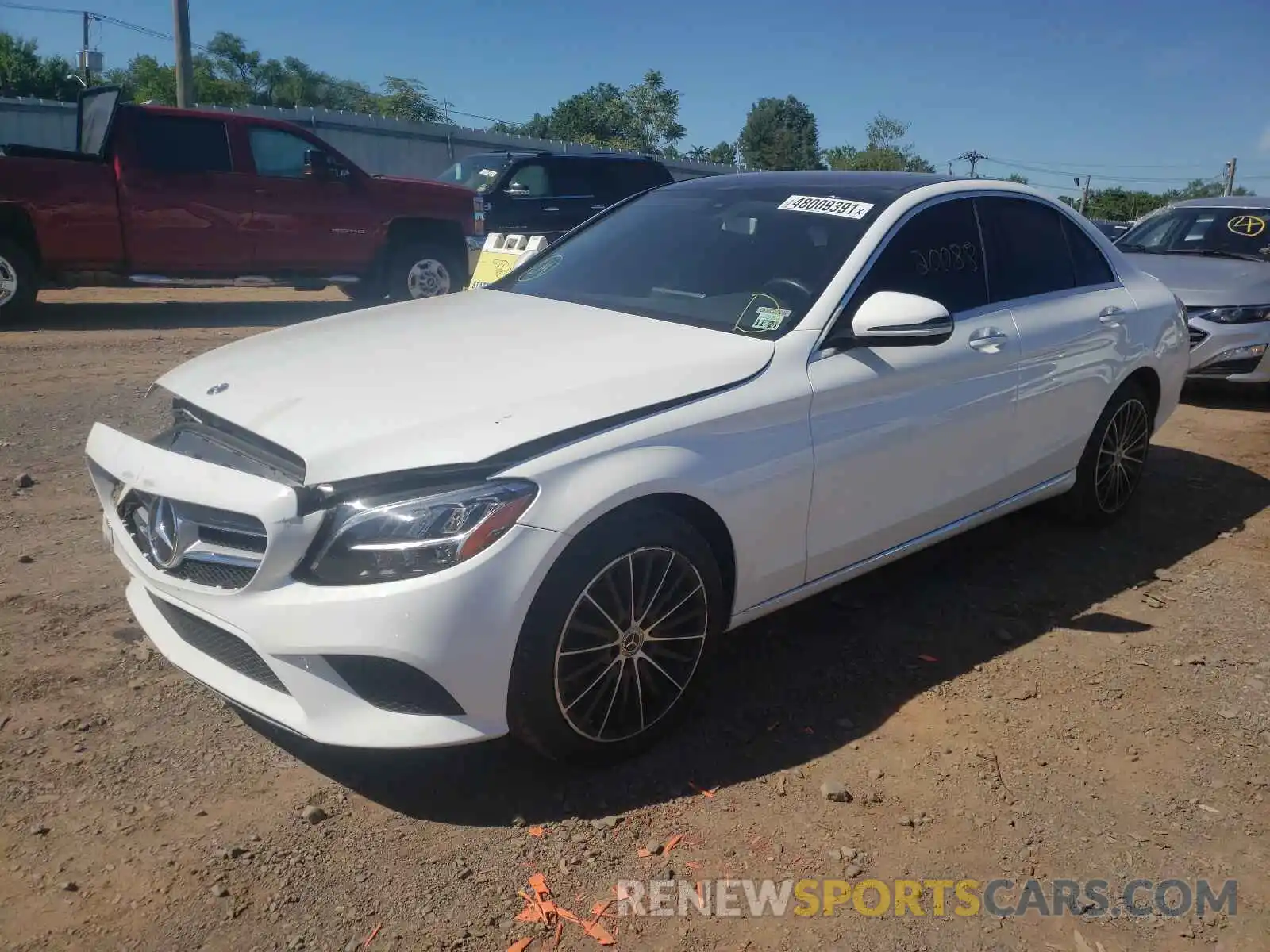 2 Photograph of a damaged car WDDWF8EB8KR505273 MERCEDES-BENZ C-CLASS 2019